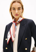 HILFIGER FLAG PURE SILK FLORAL SQUARE SCARF - وشاح - متعدد الألوان