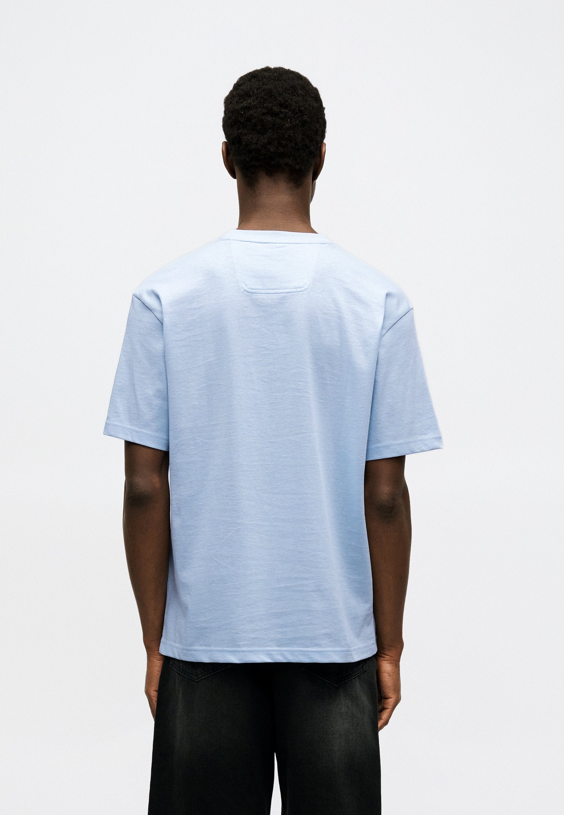 TEE - Basic T-shirt - open blue