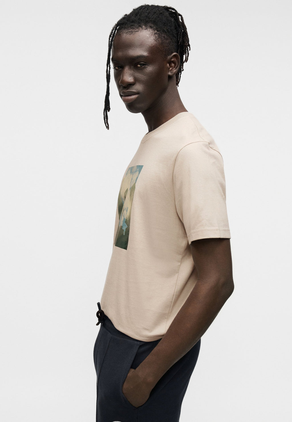 COVER - Print T-shirt - beige