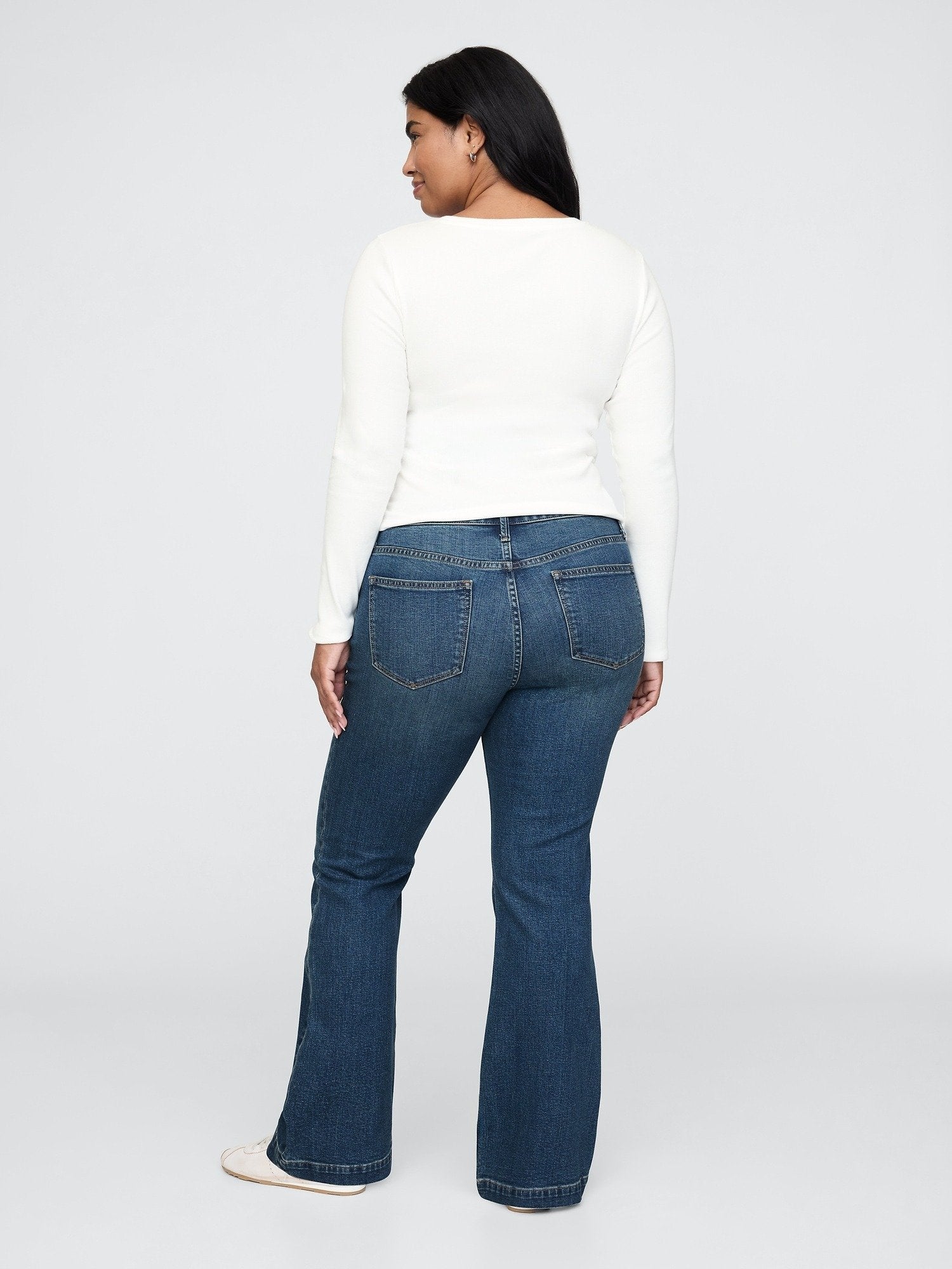 LONG AND LEAN ELLISON - Straight leg jeans - medium indigo