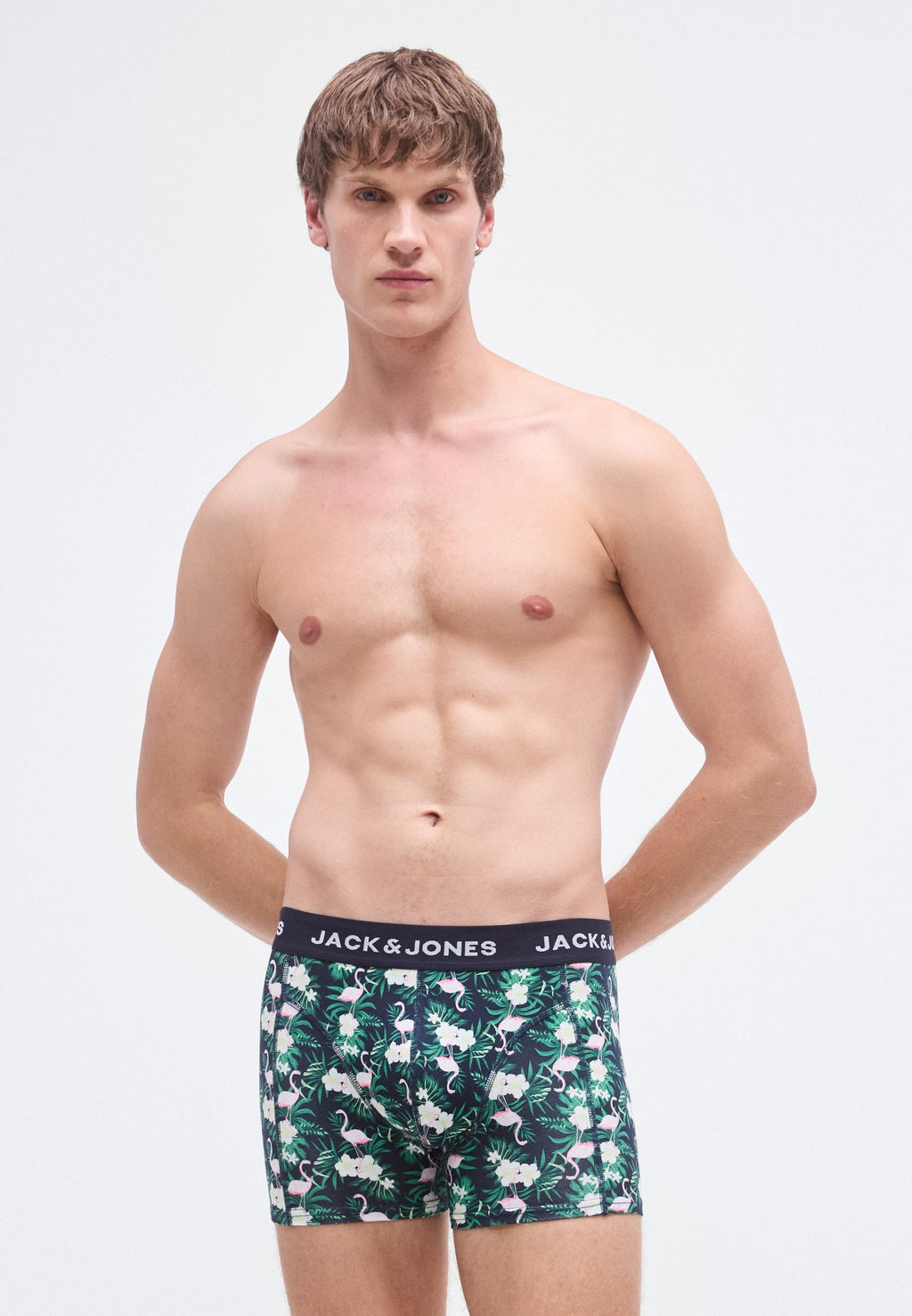JACFLAMINGO FLOWER TRUNKS 7 PACK - شورتات - أسود/سماء كابتن