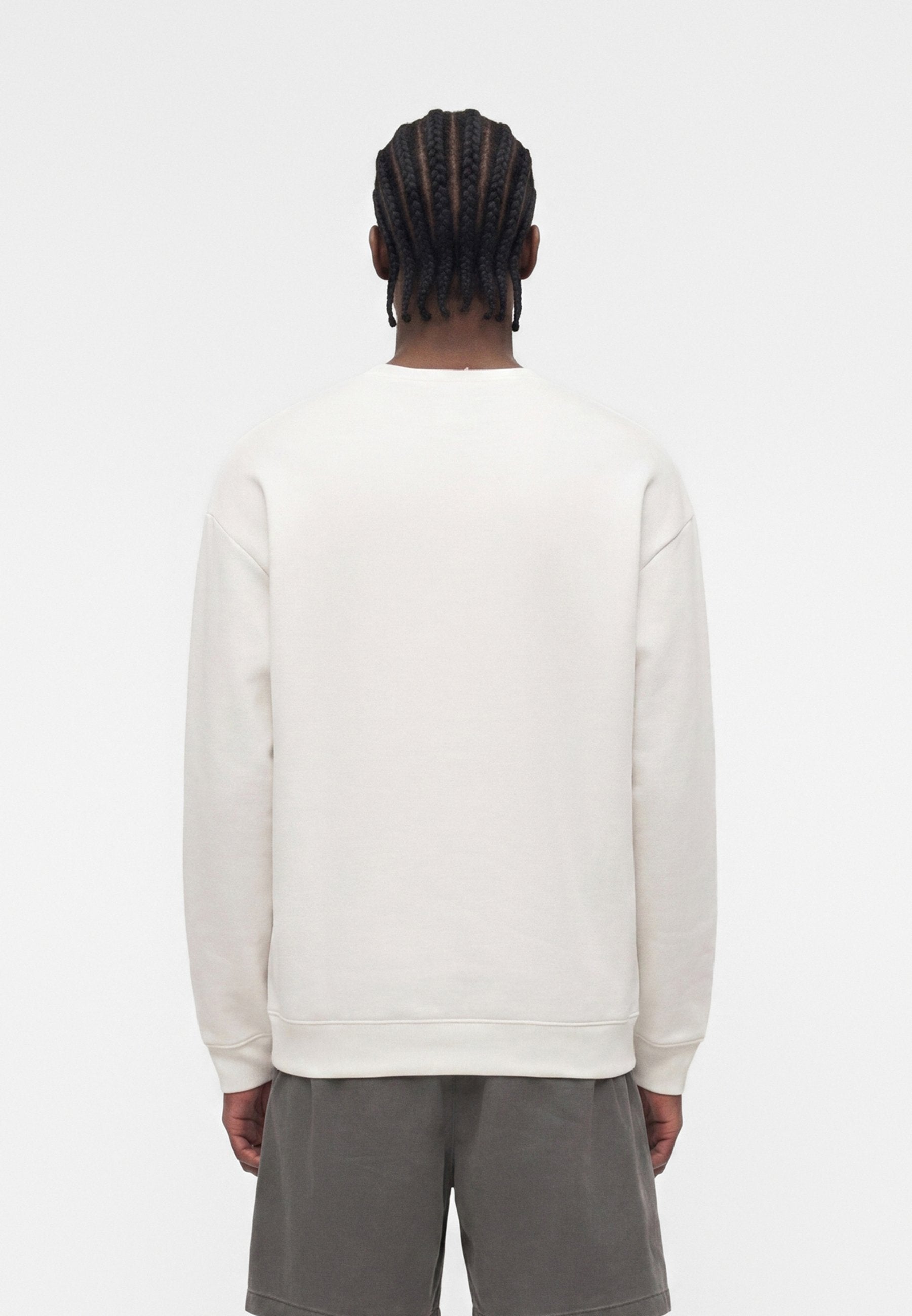 HERITAGE LOGO CREW SOLID - Sweatshirt - stone