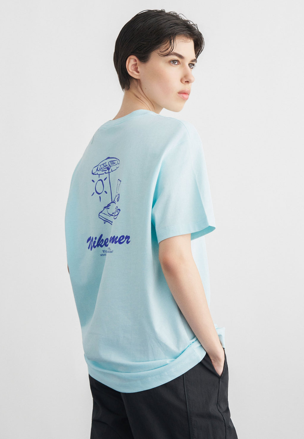 Basic T-shirt - glacier blue