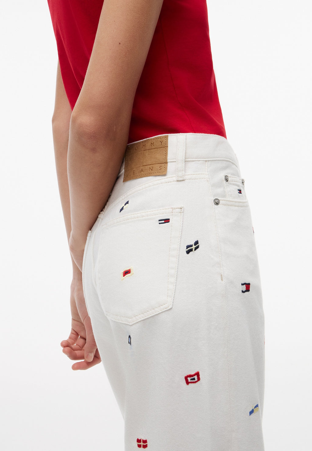 CLAIRE WIDE - Wide Leg - denim white
