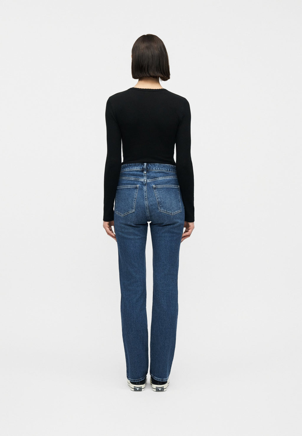 CURVY MED BALFOUR - Straight leg jeans - medium indigo