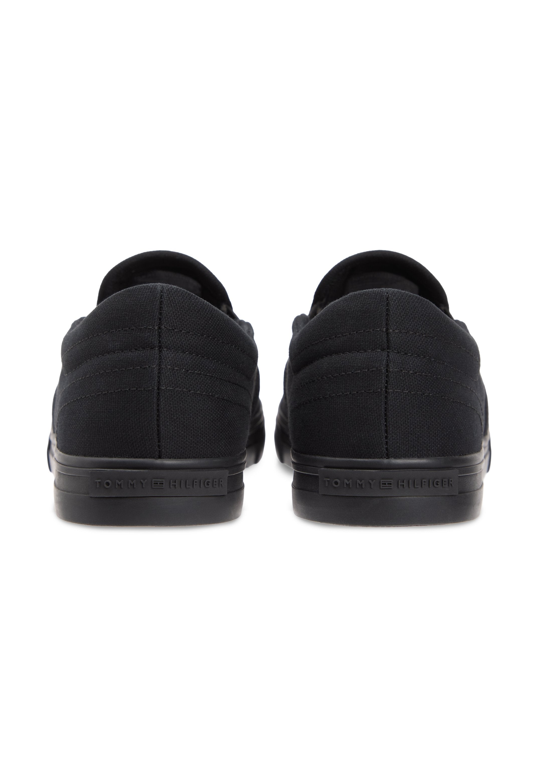 CANVAS SLIP-ON TRAINERS - Trainers - black