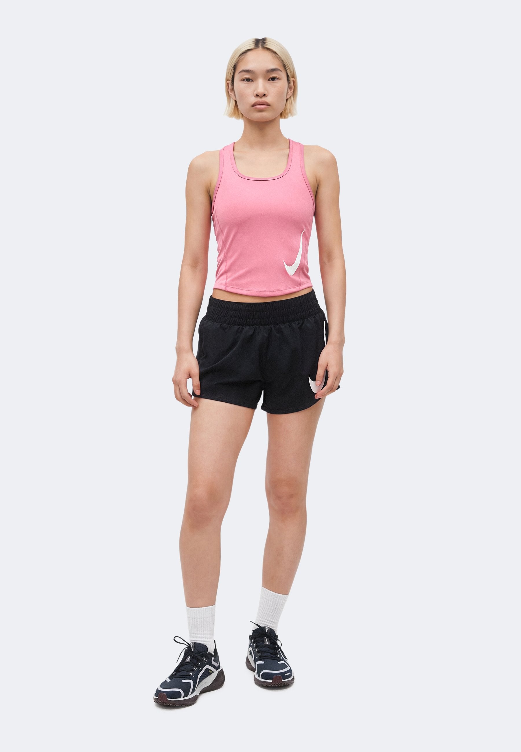 TEMPO RUN TANK - Top - peony/photon dust/white