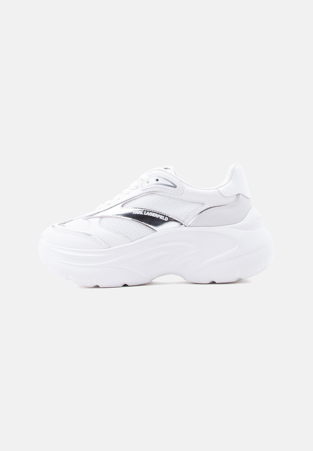 KONTOUR WEDGE LACE - Trainers - white/silver-coloured