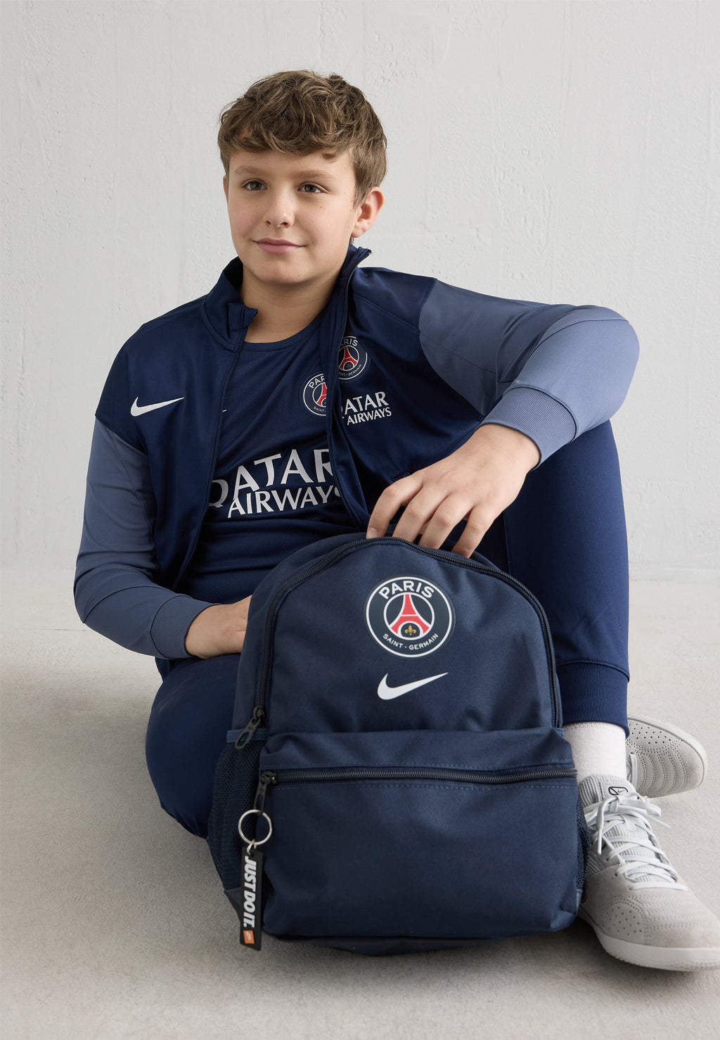 PARIS ST GERMAIN Y NIKE JDI MINI BACKPACK - Club wear - obsidian/white