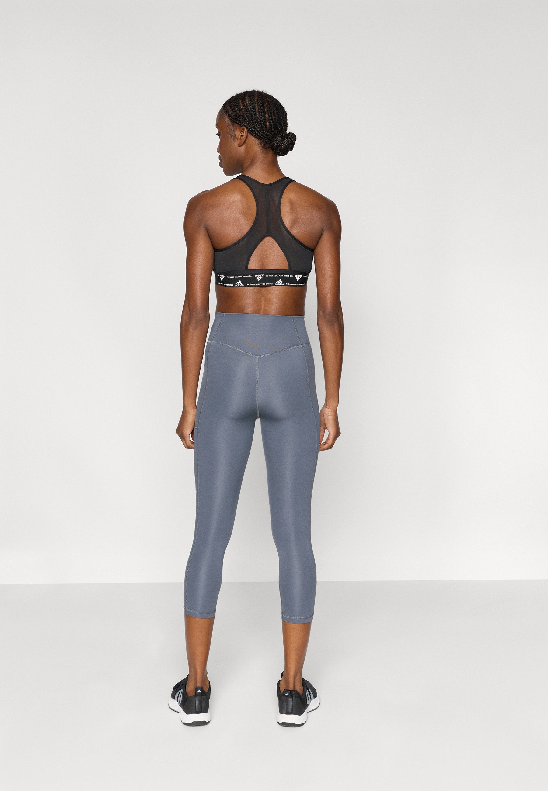 ADIDAS OPTIME ESSENTIALS STASH 3/4 - 3/4 sports trousers - dark grey