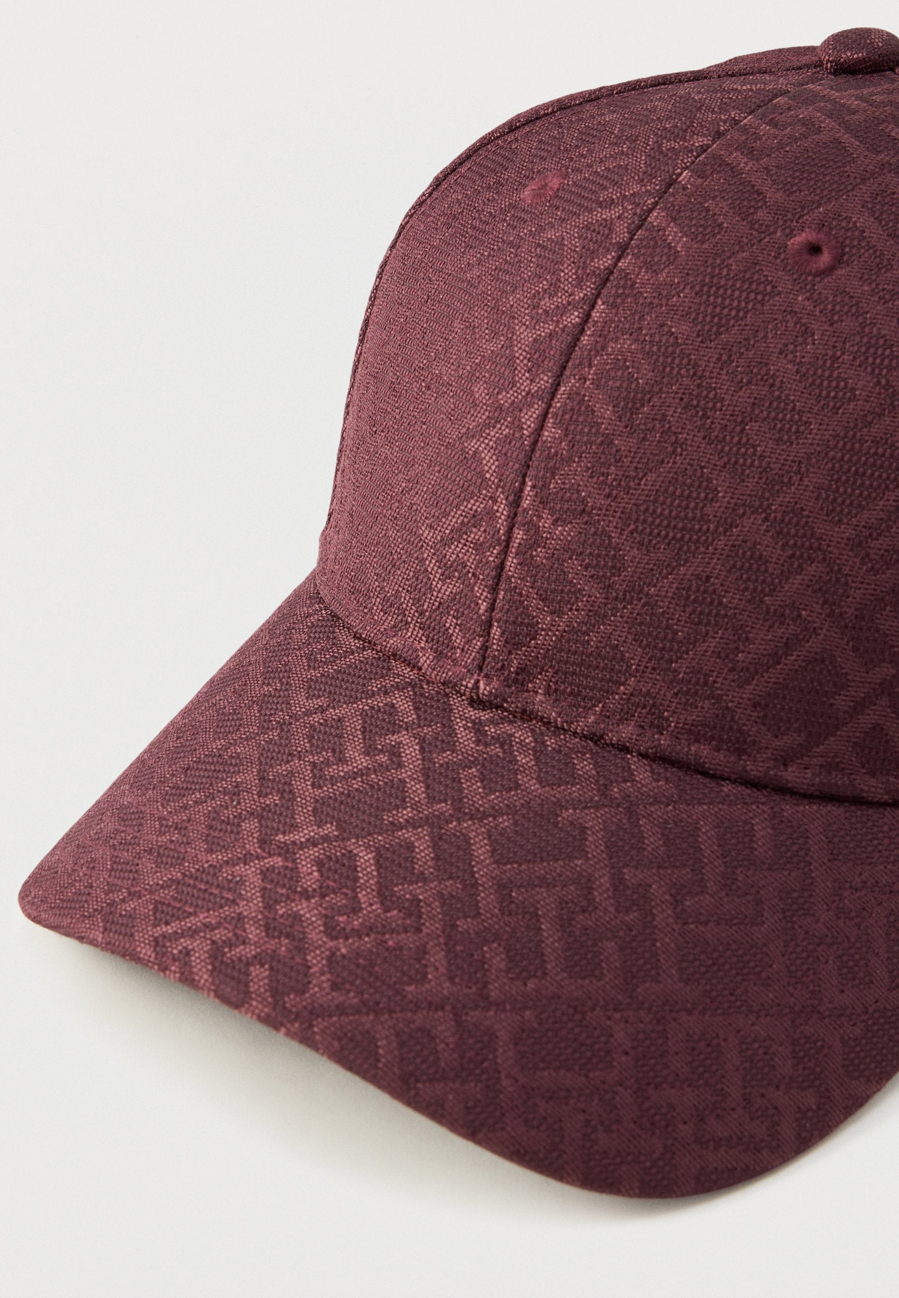 TH MONOGRAM JACQUARD BASEBALL CAP - Cap - cognac