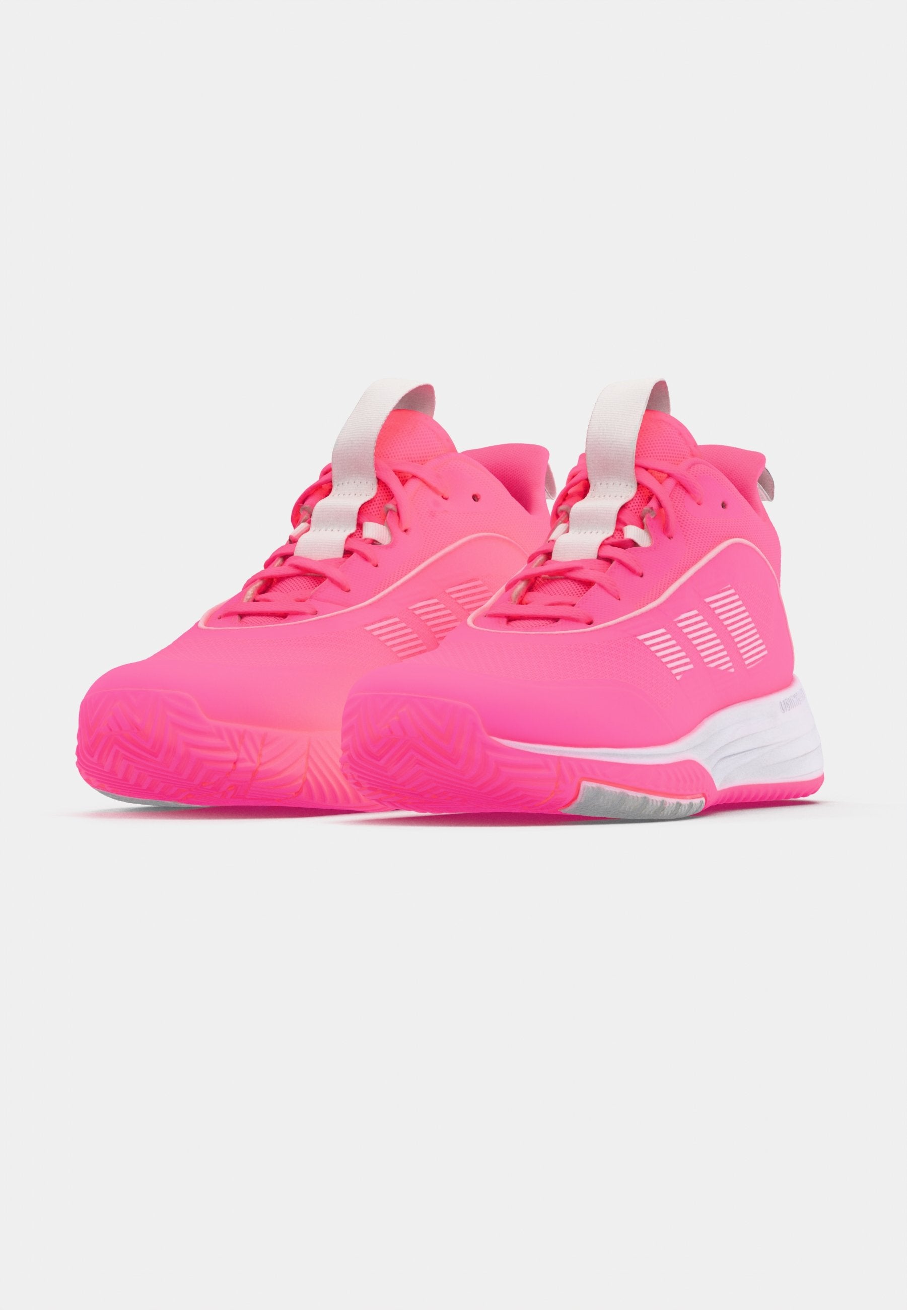 OWNTHEGAME 3.0 UNISEX - Basketball shoes - lucid pink/footwear white/lucid pink
