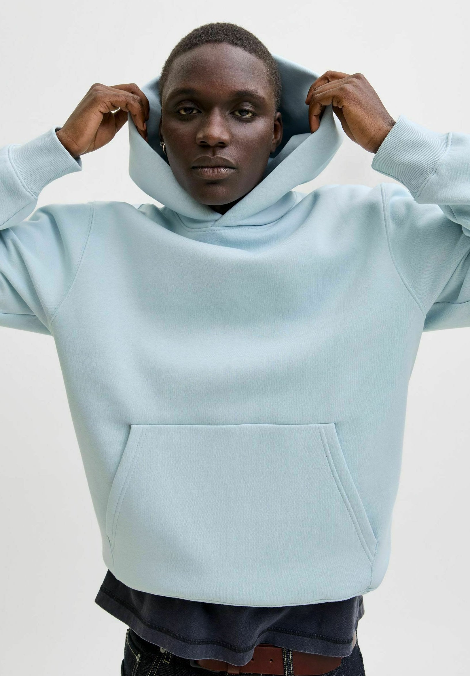 Plain - Hoodie - celestial blue