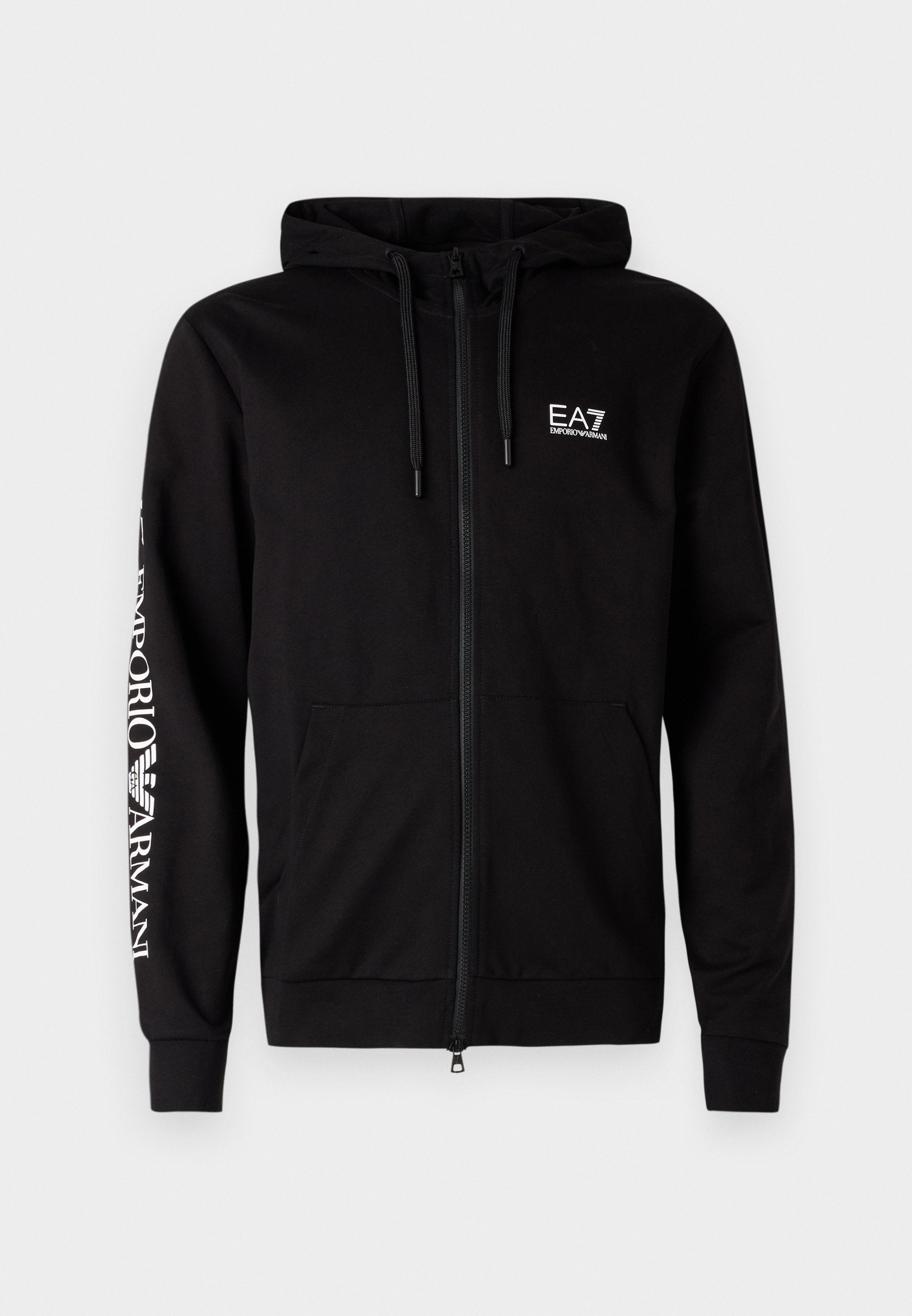 UNISEX - Hoodie - black/white