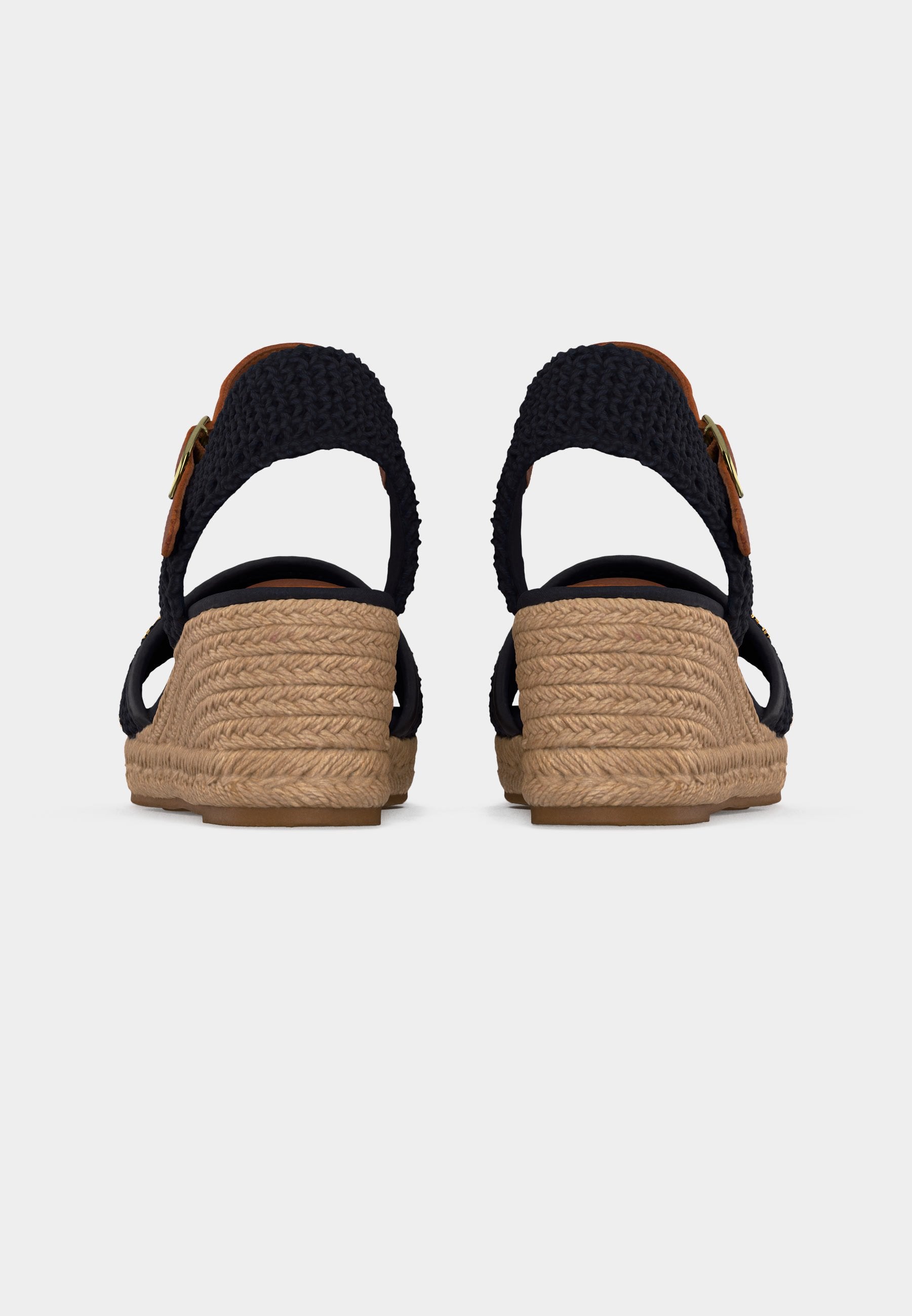 High heeled sandals - space blue