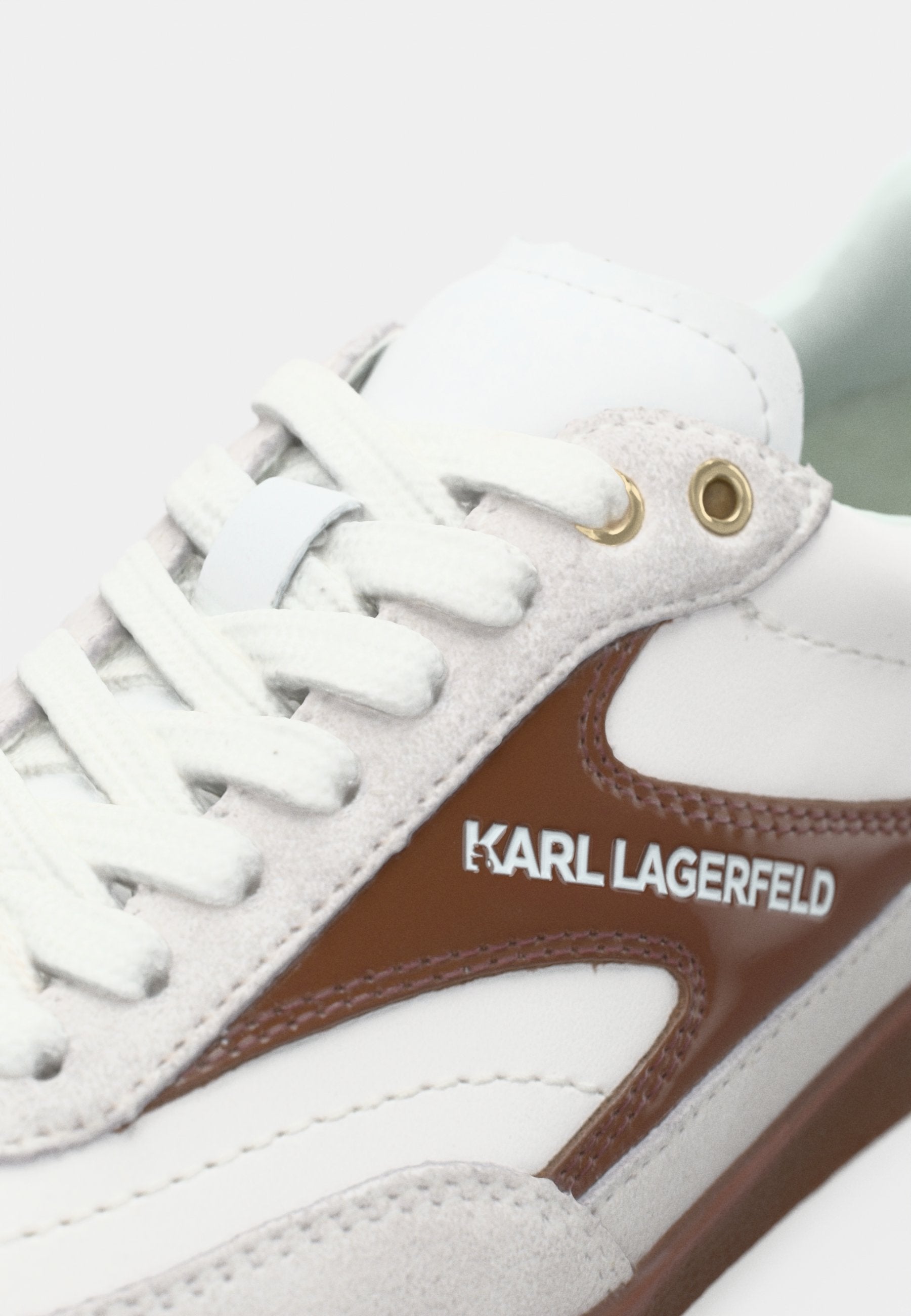 KANDIDATE LACE - Trainers - white/dark brown