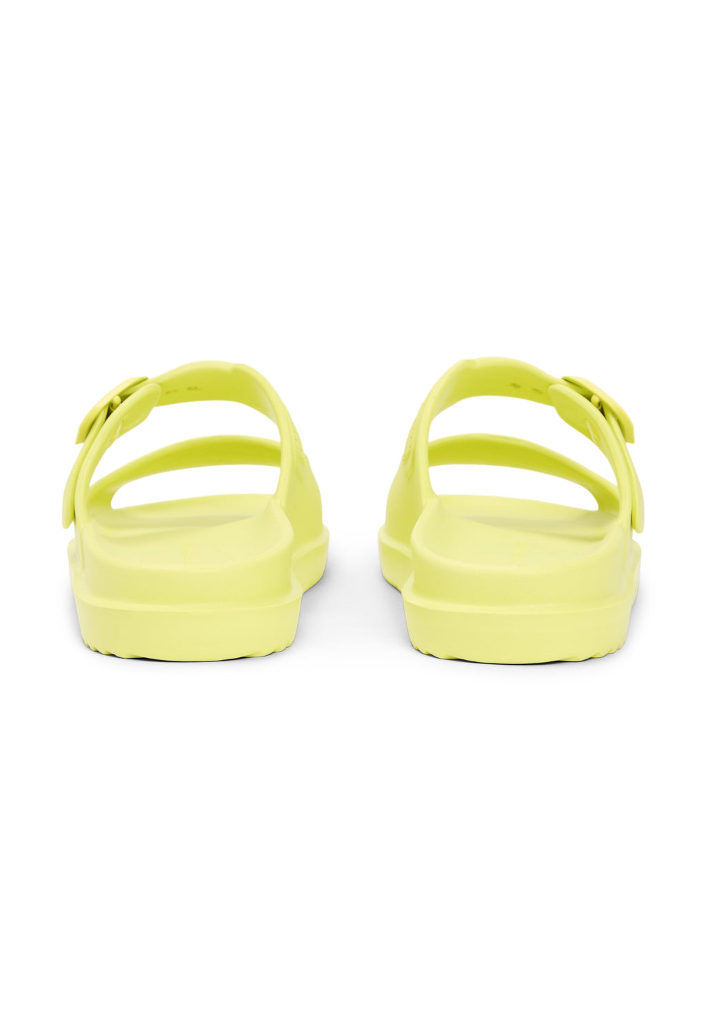 DOUBLE STRAP ENAMEL FLAG LIGHTWEIGHT SANDALS - Sandals - lime zing