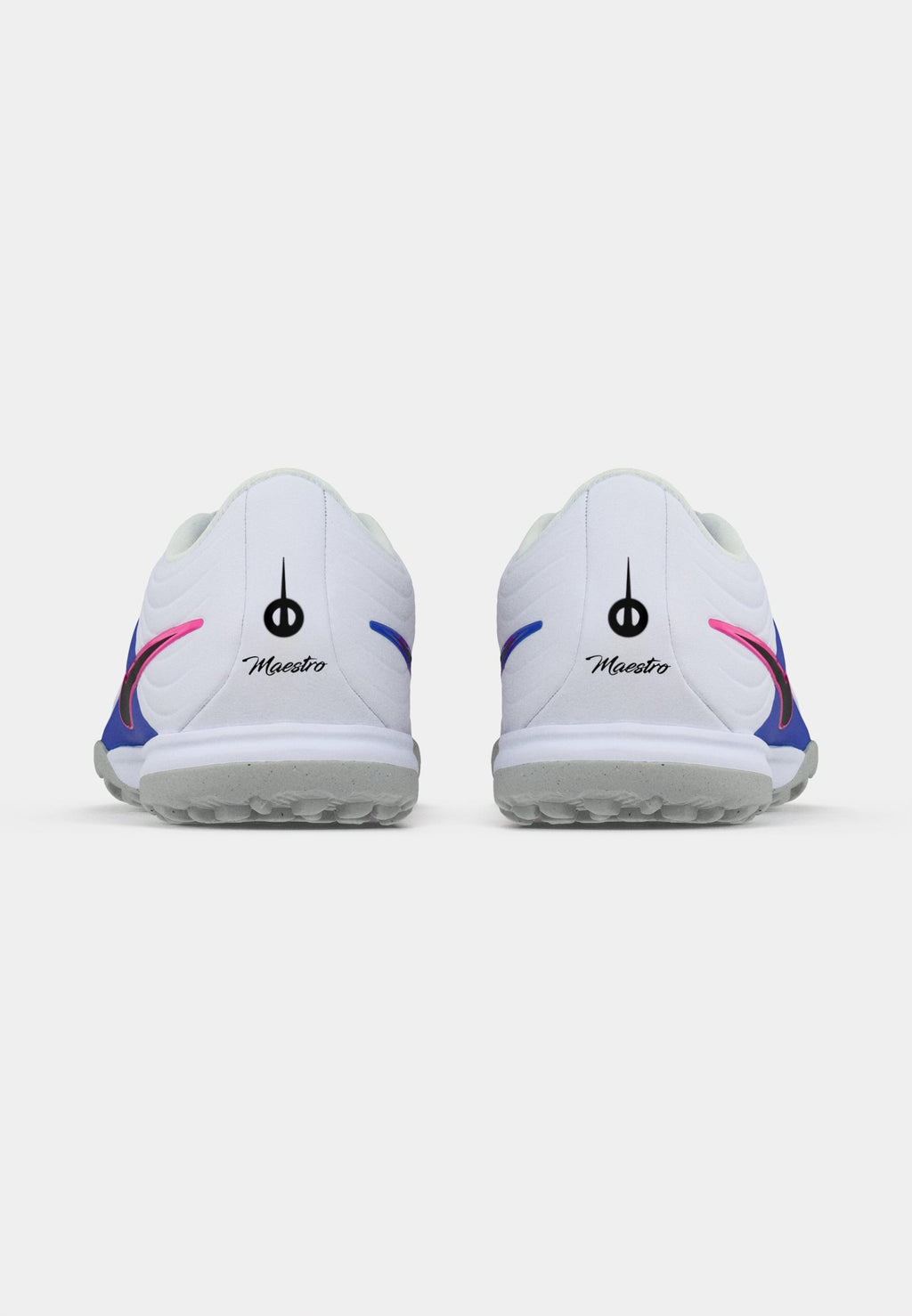 TIEMPO MAESTRO ACADEMY TF UNISEX - Halı Saha Kramponu - beyaz/siyah/yarışçı mavisi/pembe patlaması