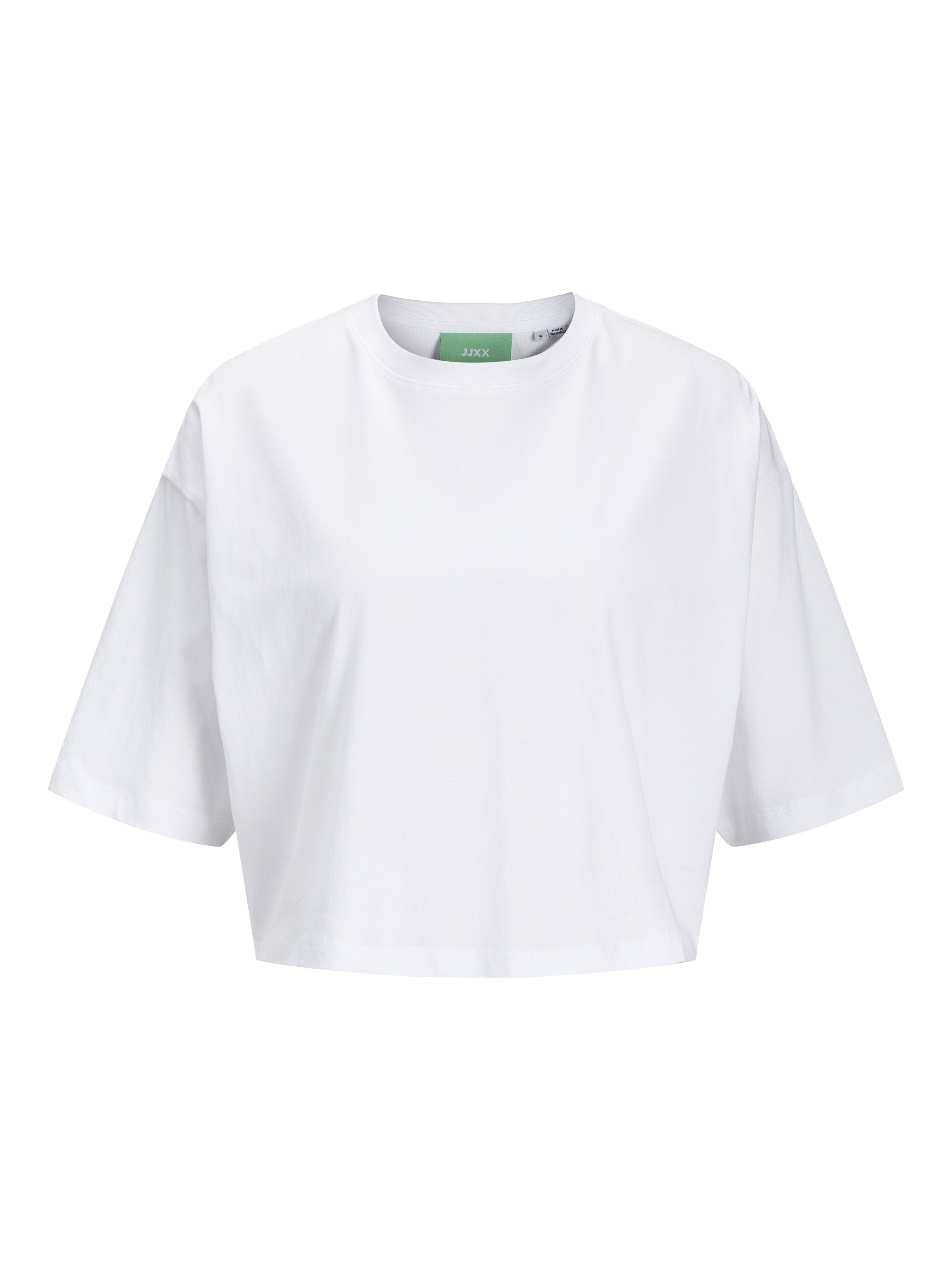 JXANDREA LOOSE CROPPED TEE - Basic T-shirt - bright white