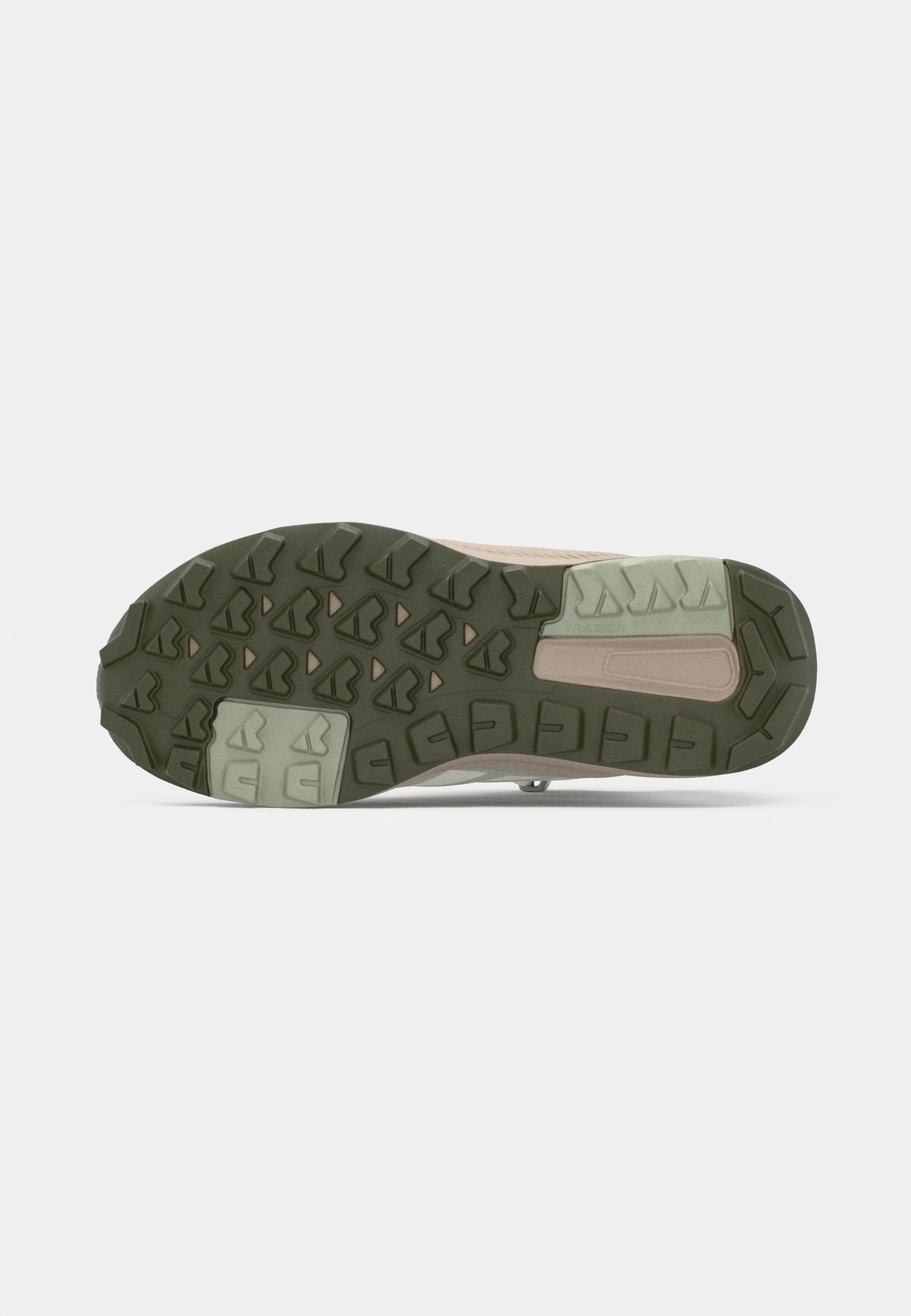ANYLANDER MID - Hiking shoes - off white/halo green