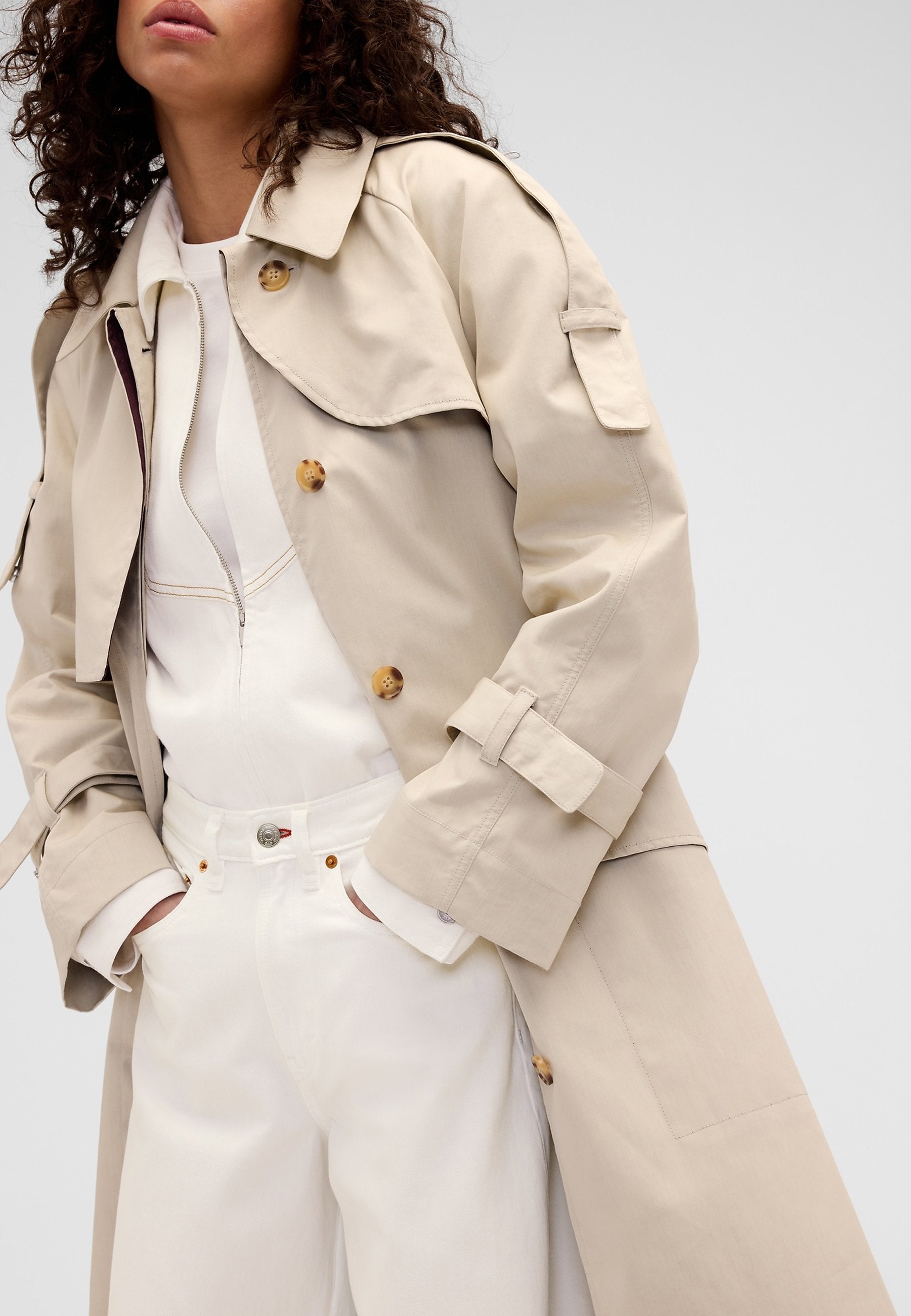 GAP VICTORIA BECKHAM TRENCH COAT - Trenchcoat - ecru