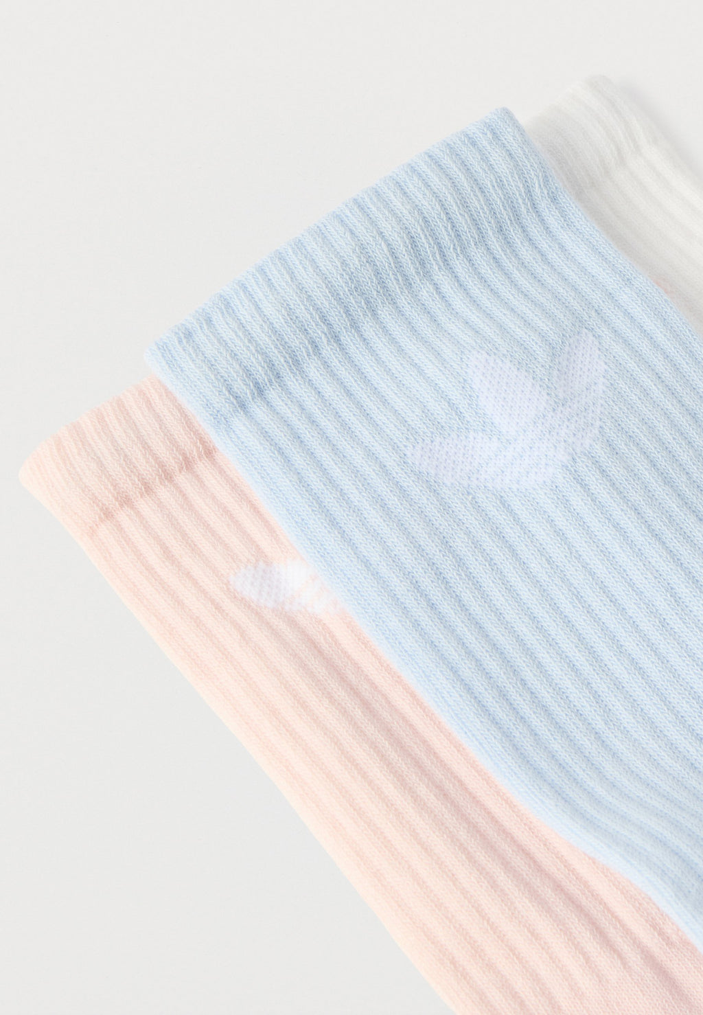 UNISEXE LOT DE 3 - Chaussettes - white/crystal sky/sandy pink