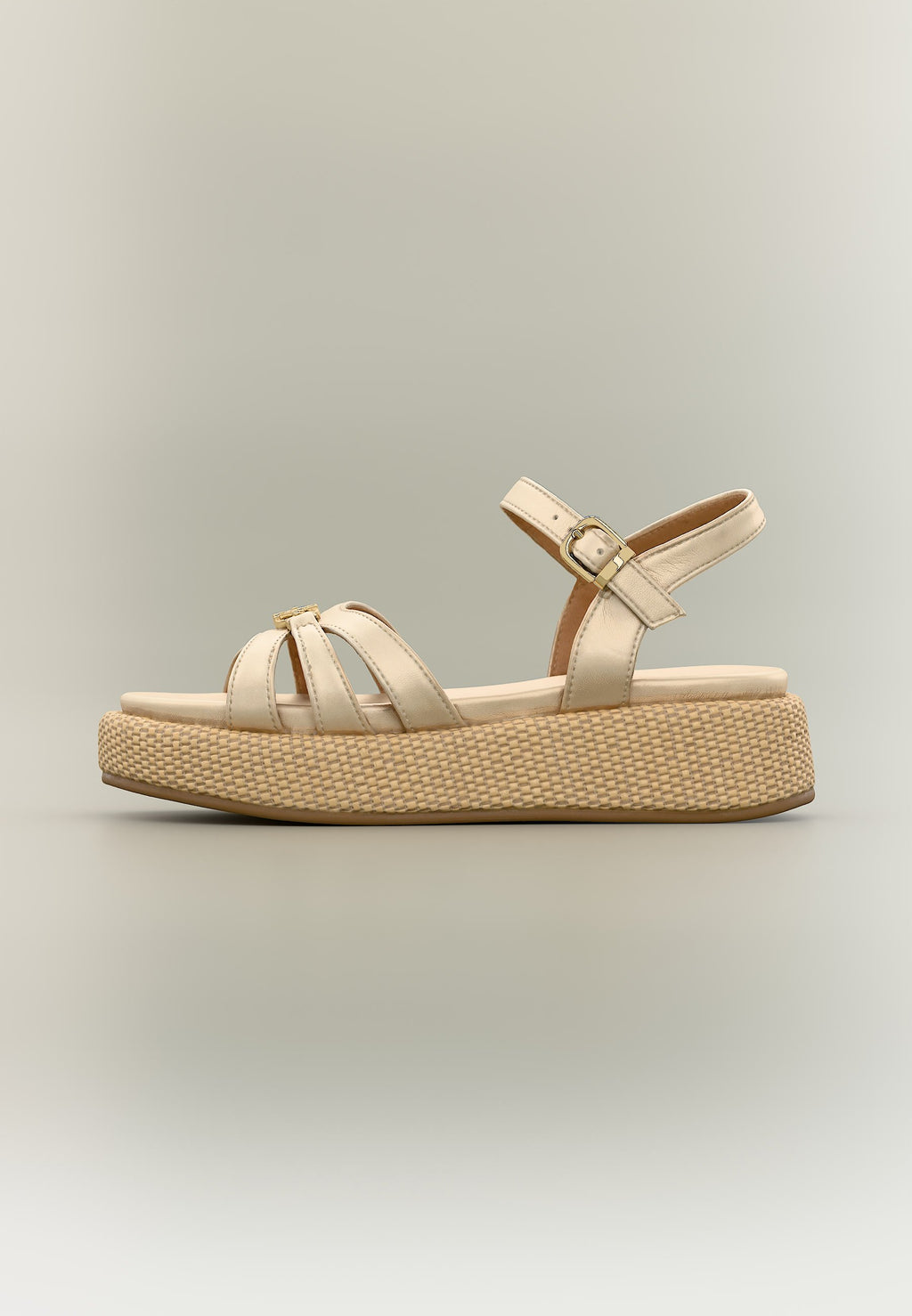 ERIKA - Sandals - platinum-coloured