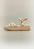 ERIKA - Sandals - platinum-coloured