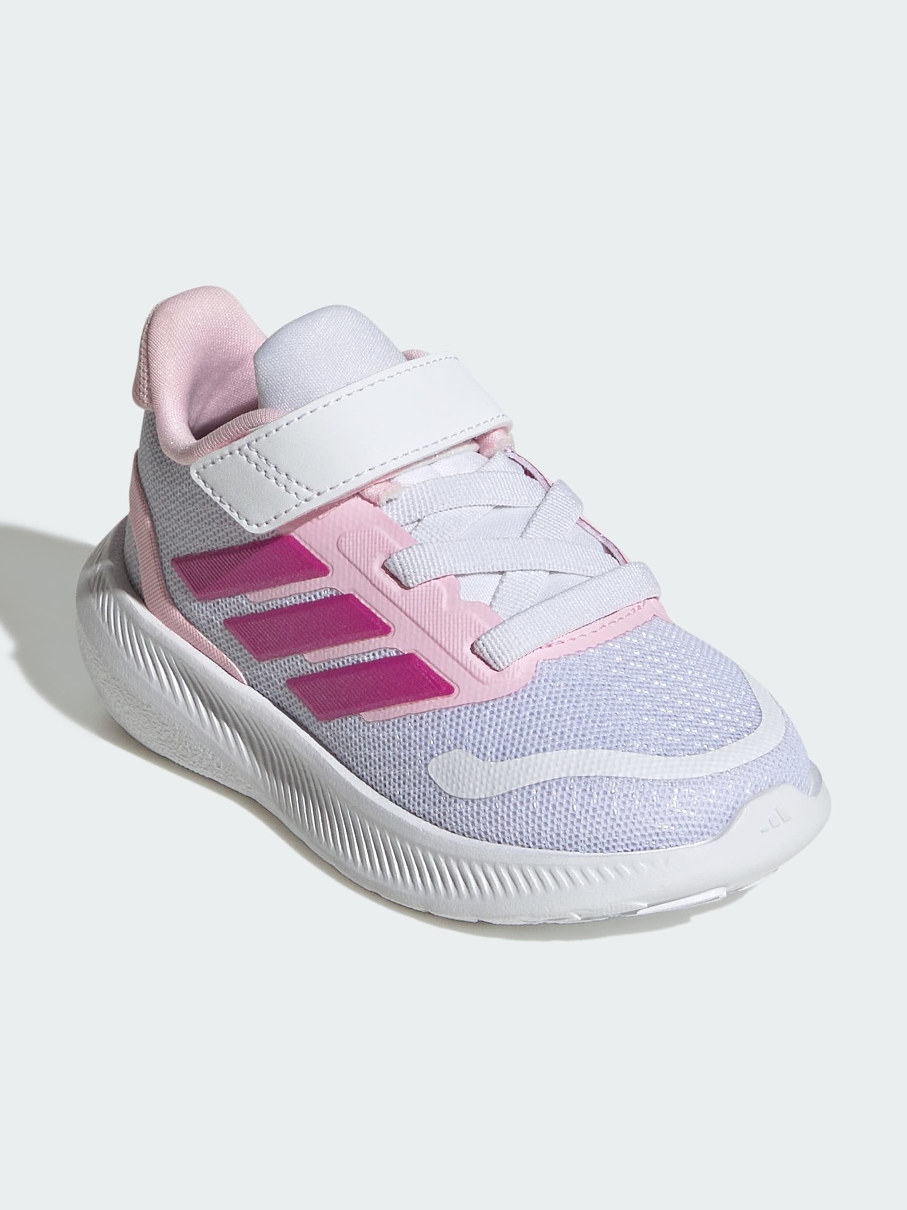 RUNFALCON 5 EL I - Road running shoes - ftwr white/clear pink/grey two