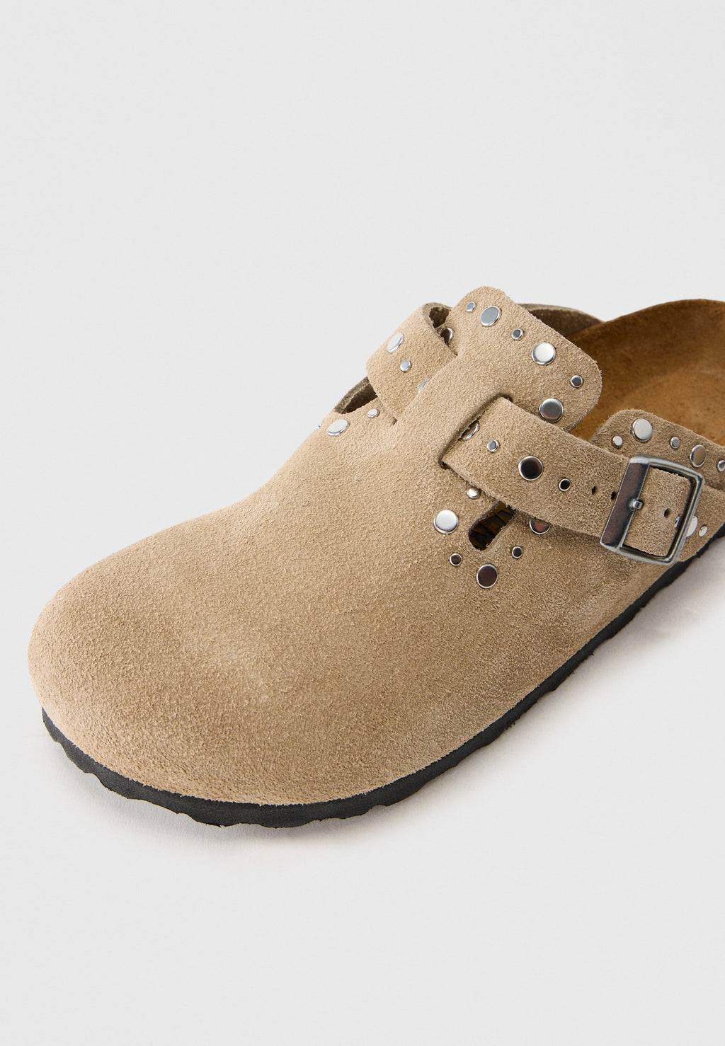 BOSTON RIVET LEVE TAUPES - ÉTROIT - Sabots - taupe