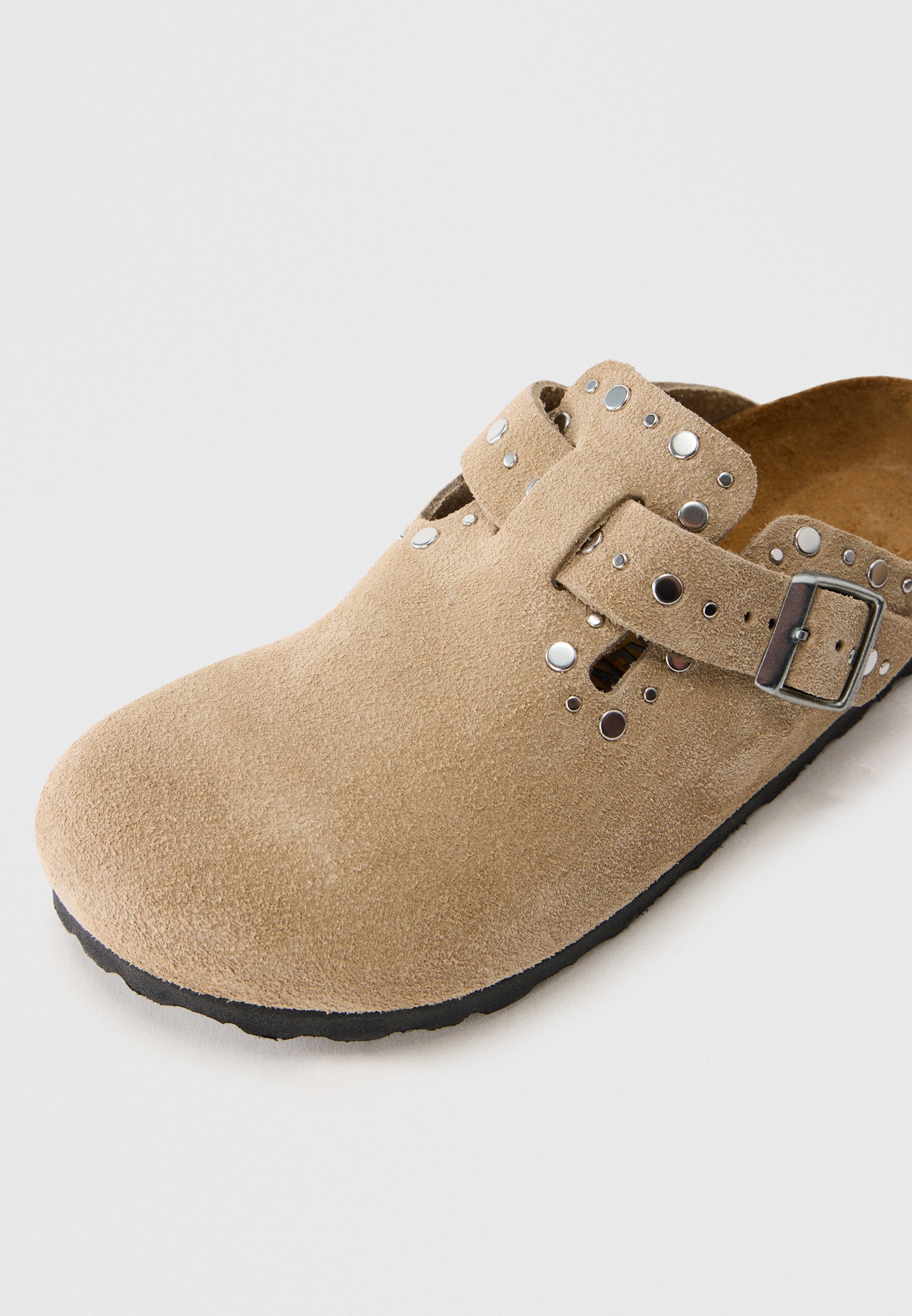 BOSTON RIVET LEVE TAUPES - ÉTROIT - Sabots - taupe