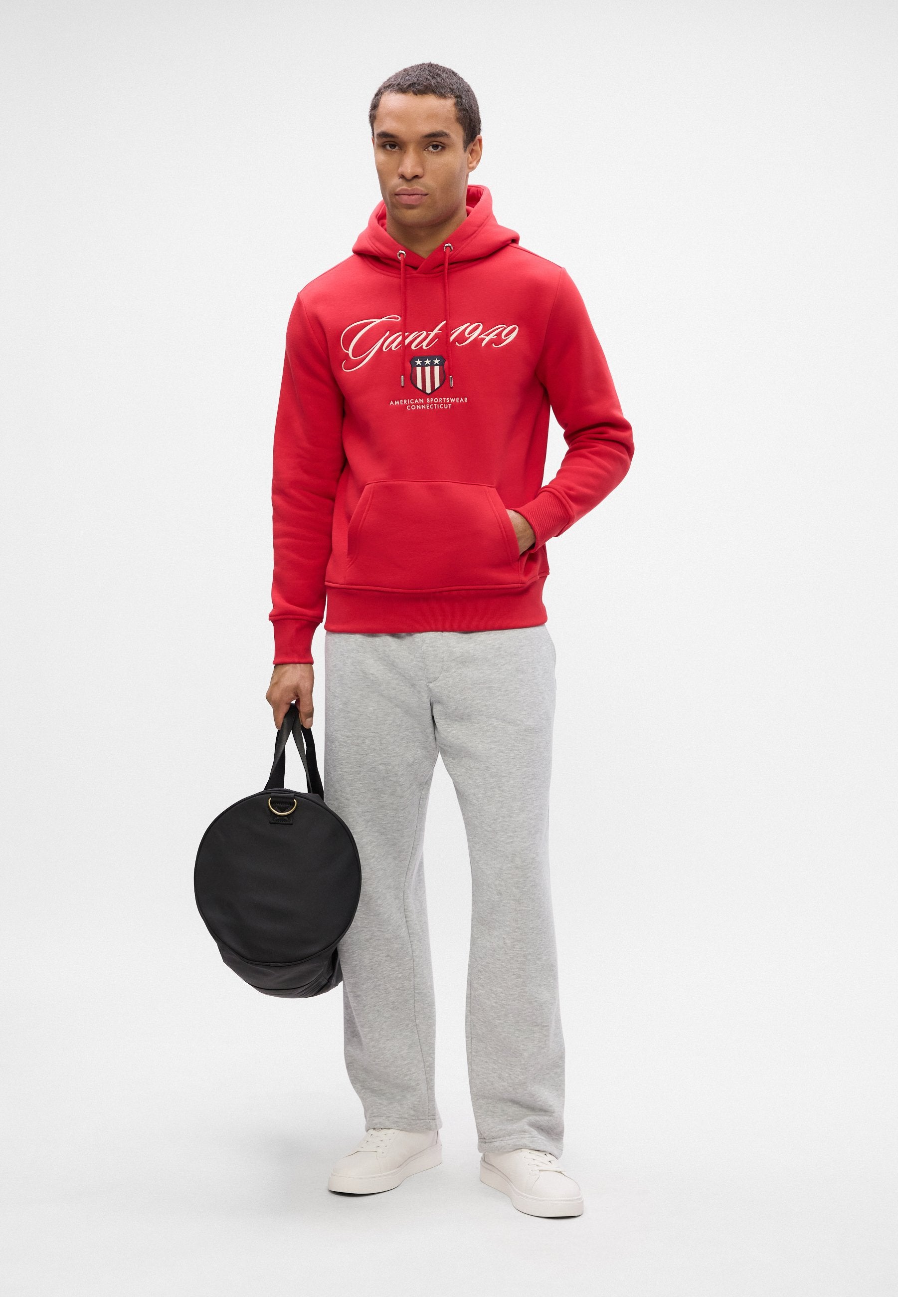 GRAPHIC HOODIE - Hoodie - ruby red