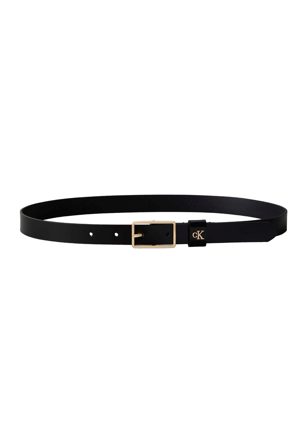 CLASSIC BUCKLE - Belt - black/antique light gold-coloured