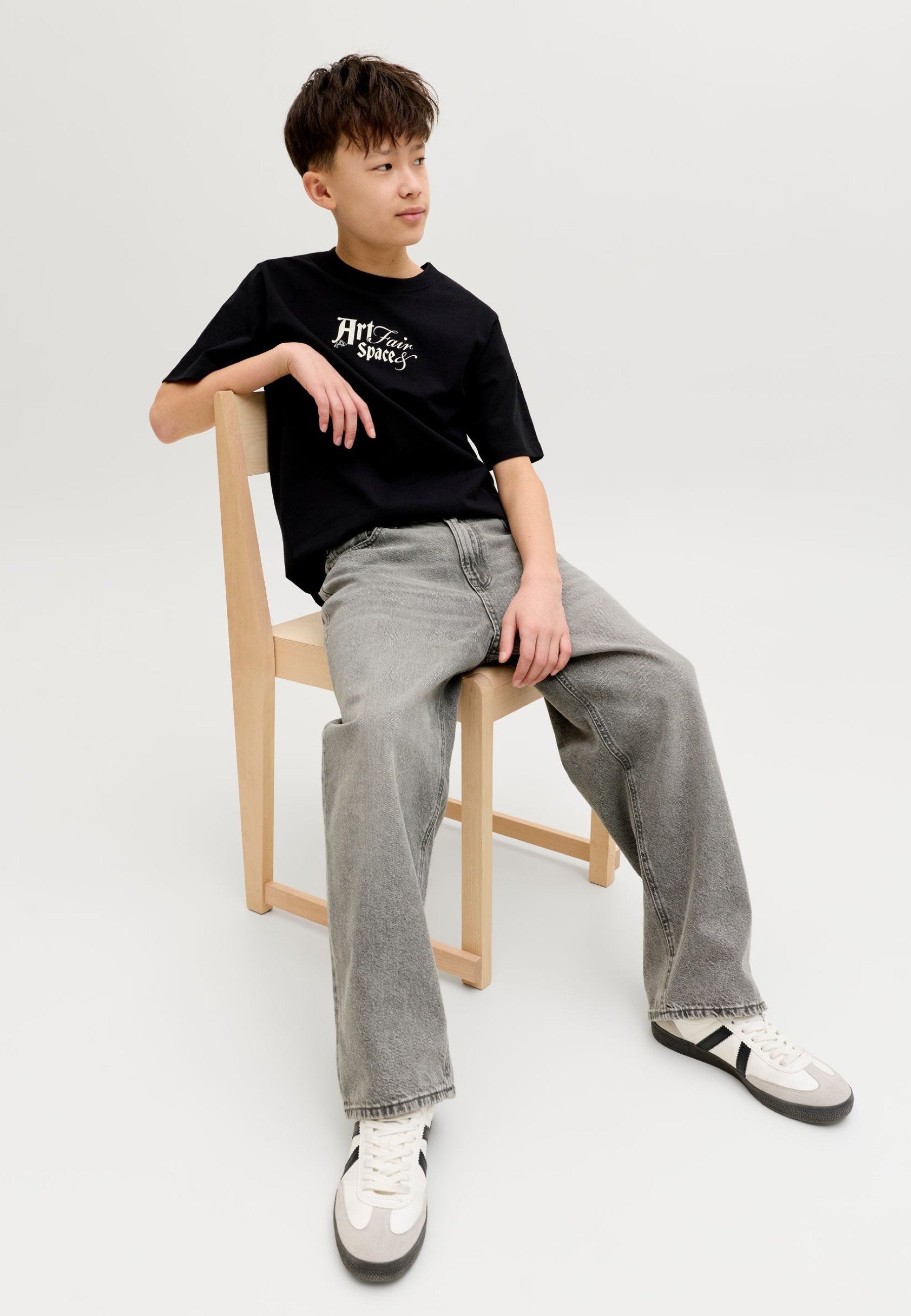 Extra gy fit JJIRON JJORIGINAL SQ 204 NOOS RET JNR Junior - Relaxed fit jeans - grey denim