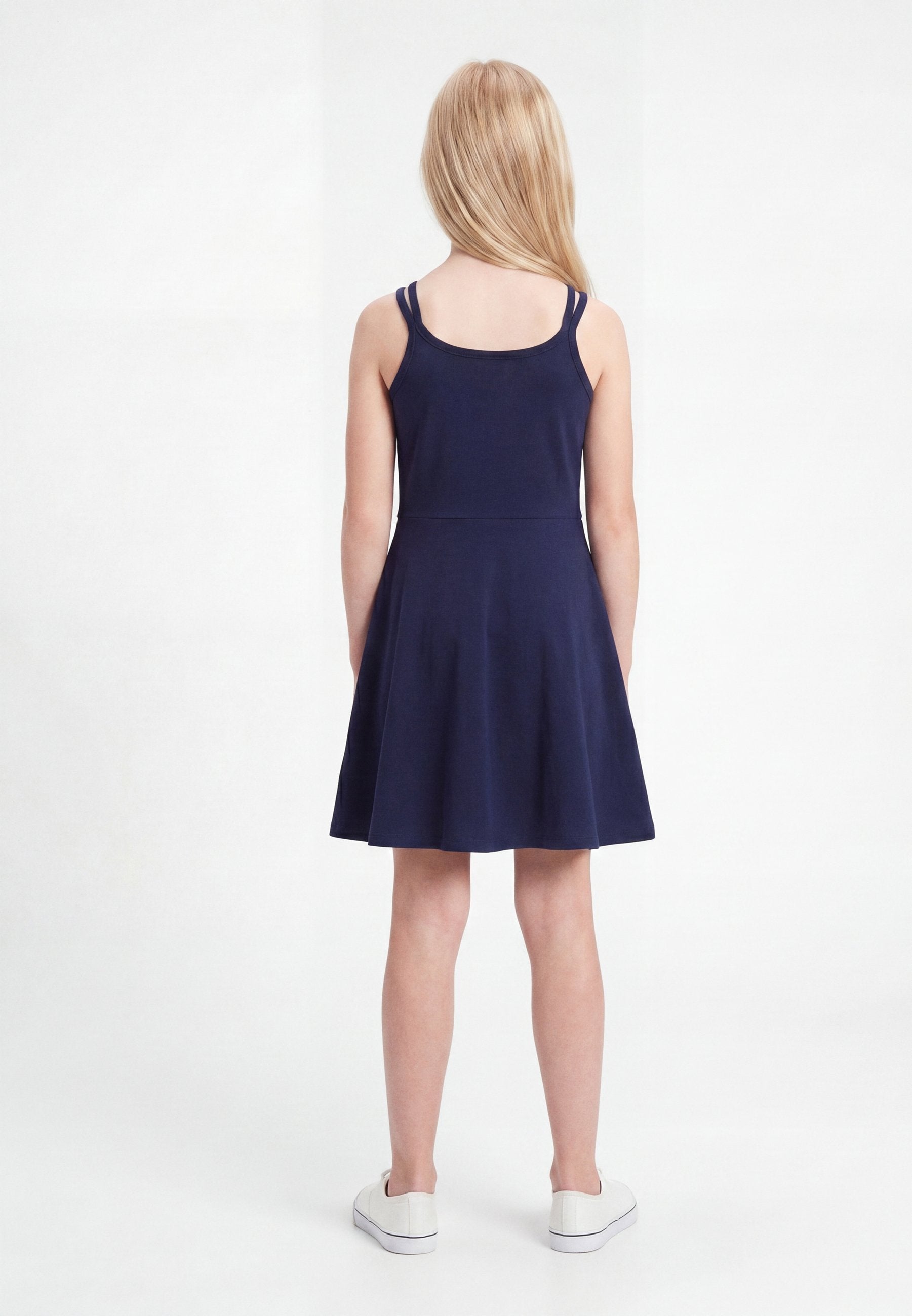 LOGO TANK DRESS - Jersey dress - navy uniform