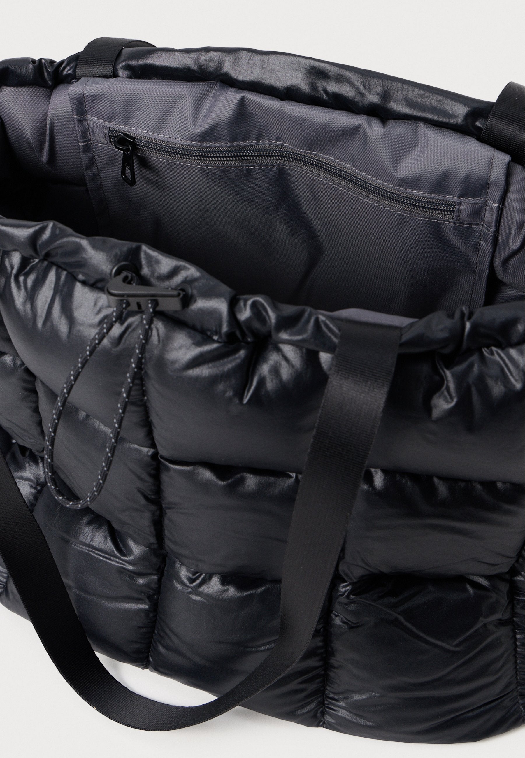 PUFFLE TOTE - Tote bag - black/grey