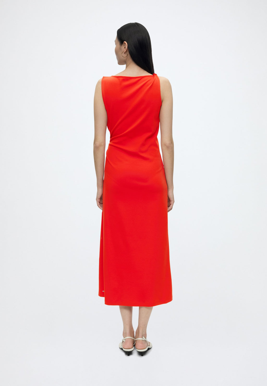 KNOT DETAIL DRESS  - Jersey dress - fire red