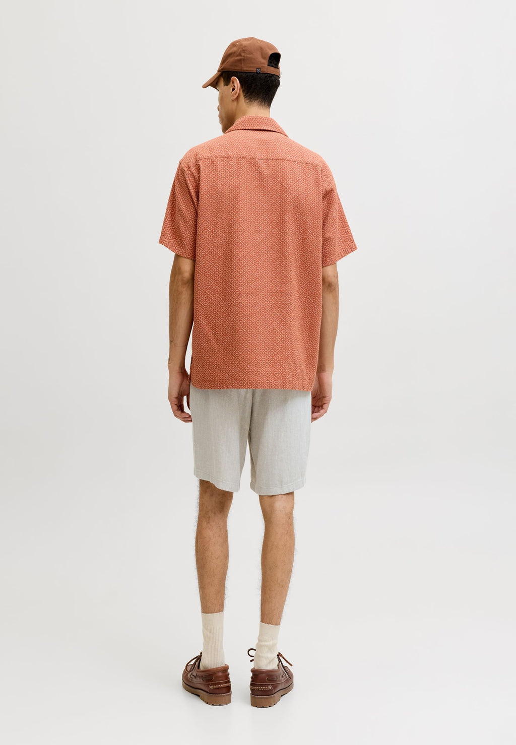 Tapered Fit - Shorts - vetiver detail herringbone