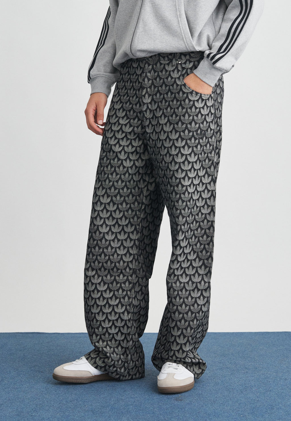 MONOGRAM PANT - Relaxed fit jeans - black