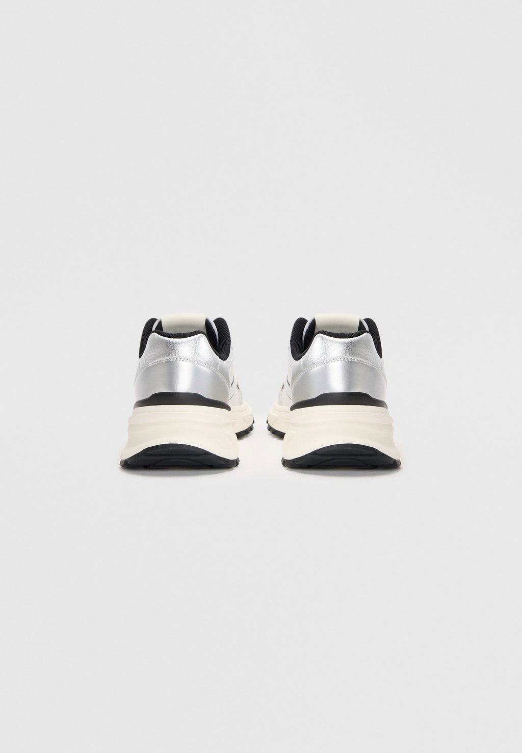 HIKE RUNNER - Trainers - silver-coloured/black/bright white