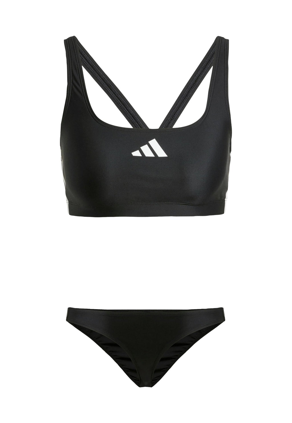 ADIDAS PERFORMANCE 3-STRIPES V-BACK BIKINI SET - Bikini - black white