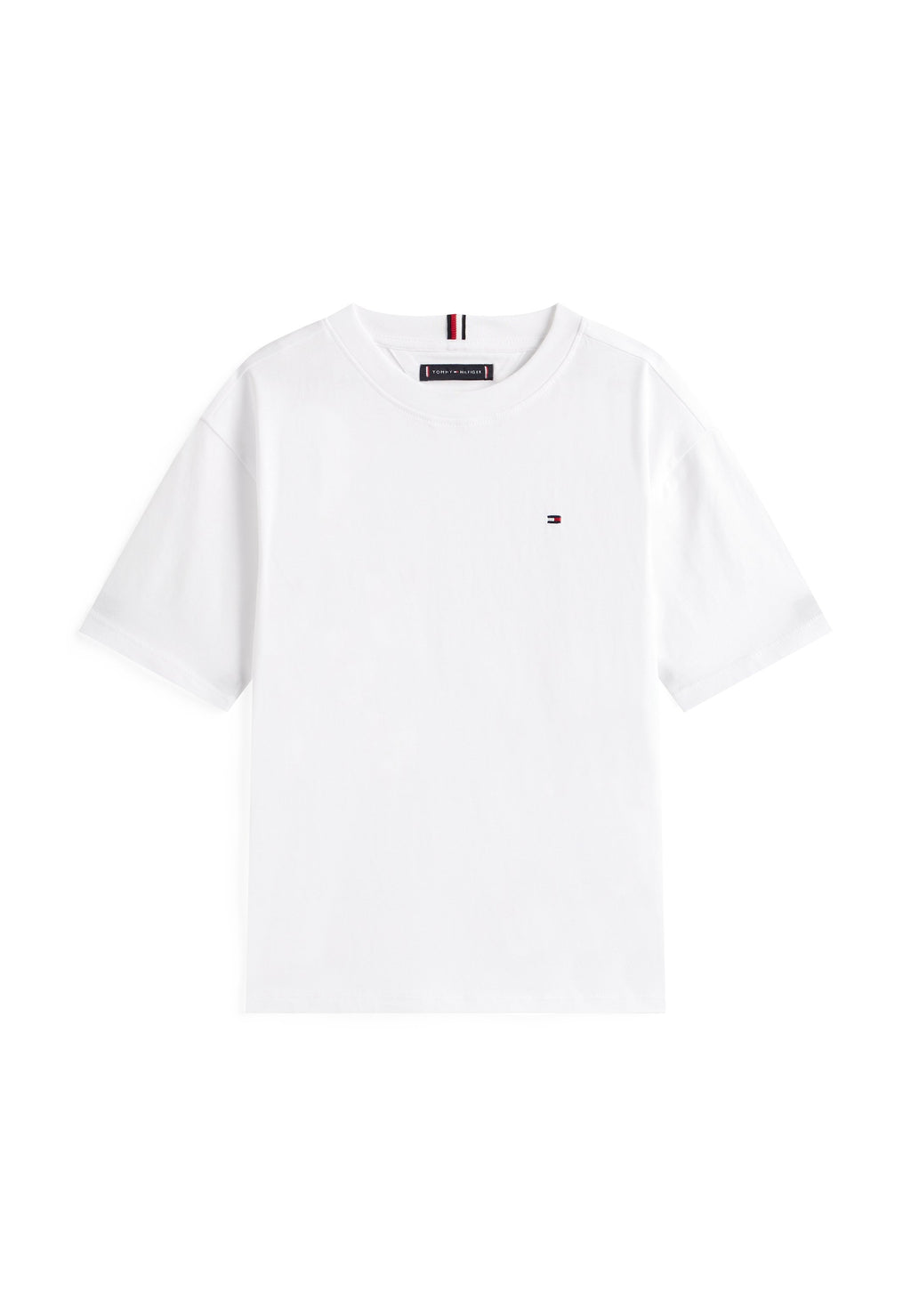 ESSENTIAL FLAG EMBROIDERY CREW NECK T-SHIRT - Basic T-shirt - white