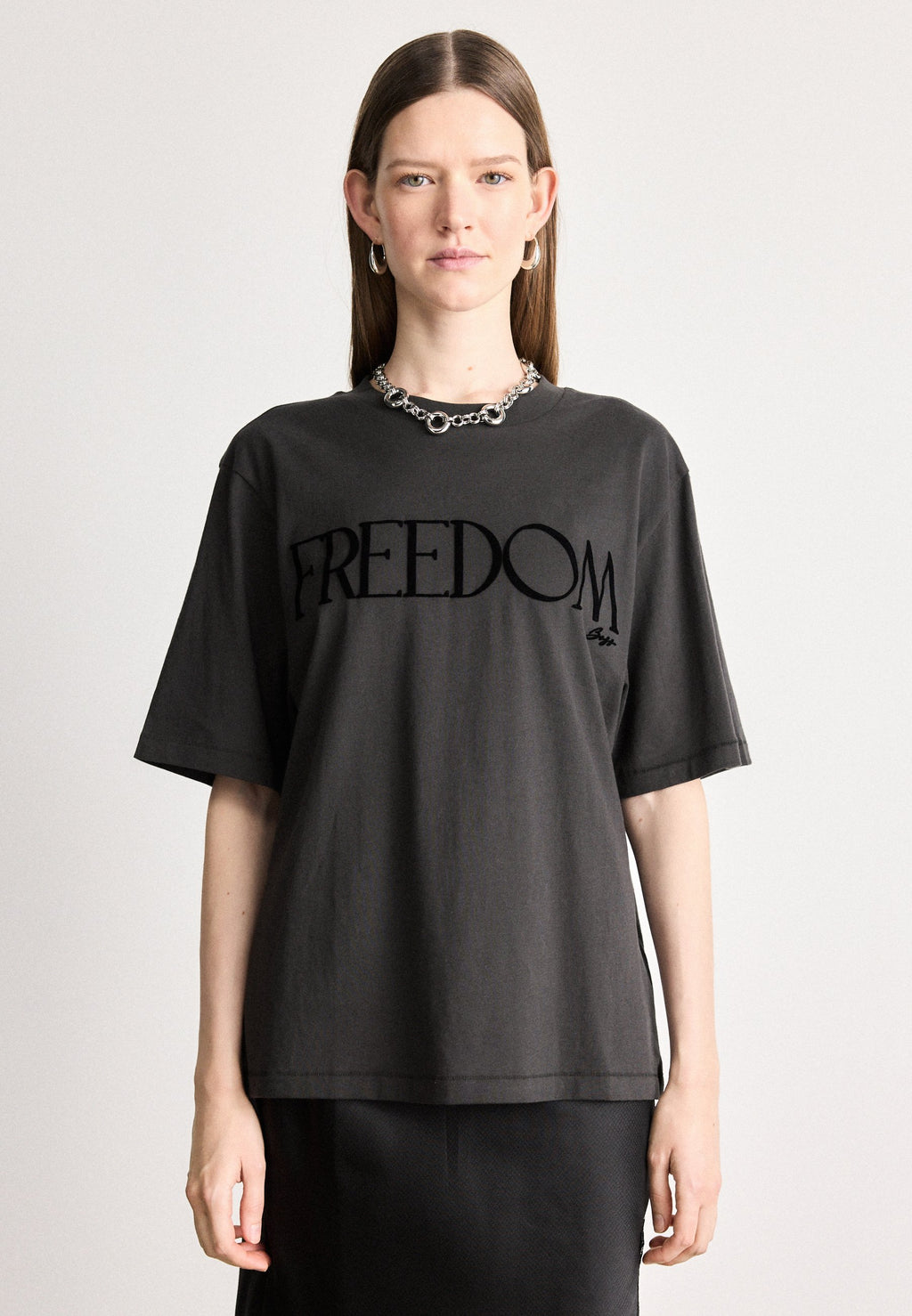 EREGULAR - Print T-shirt - open grey