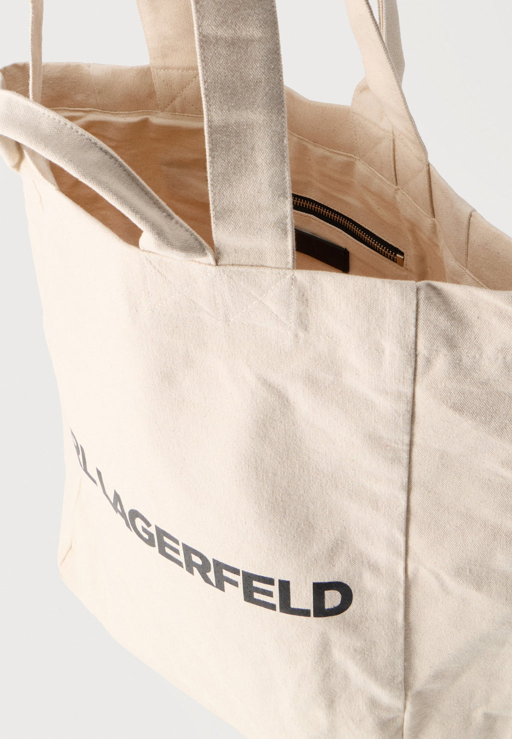 ELONGATED LOGO TOTE  UNISEX - Tote bag - natural