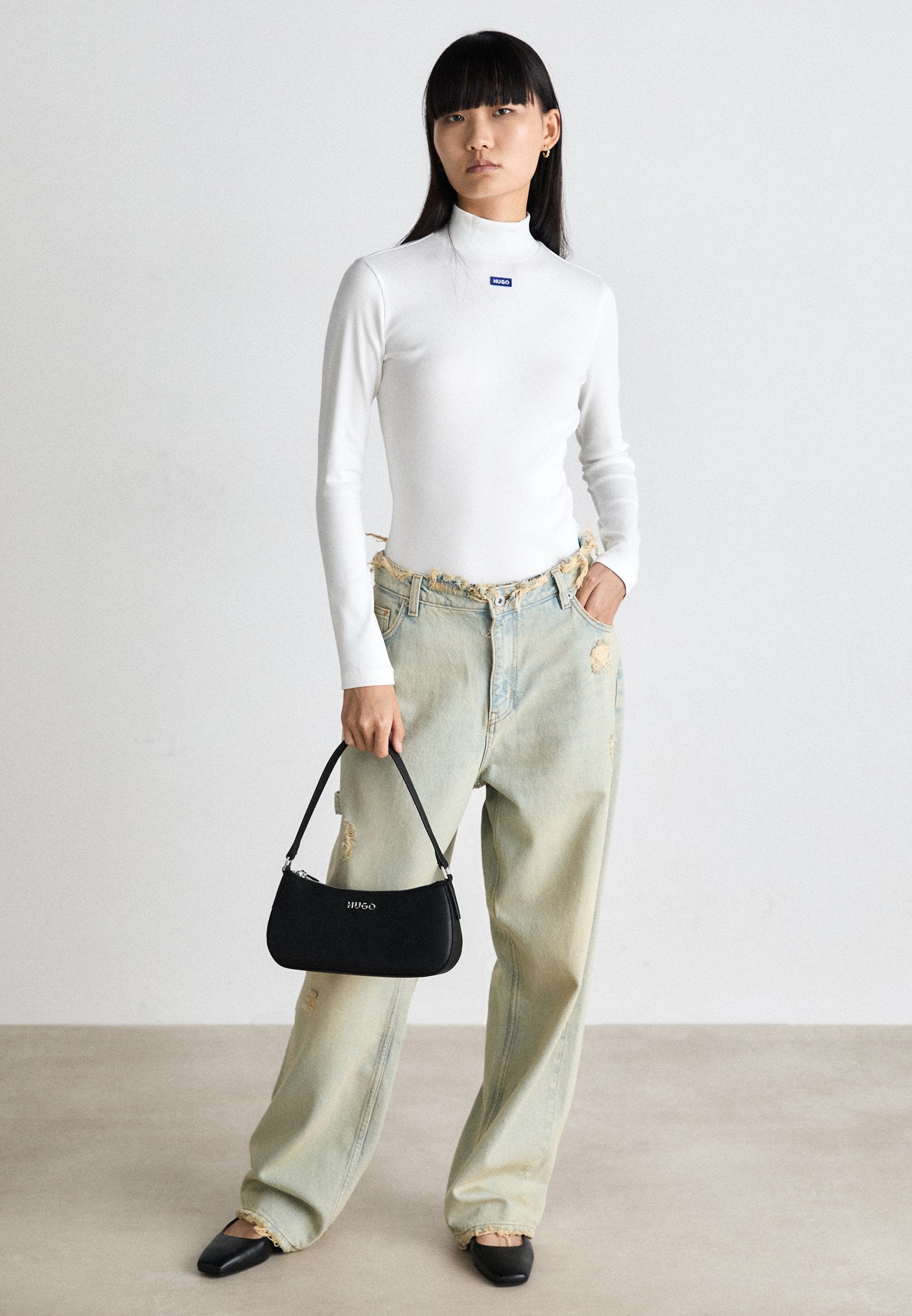 EASY  - Long sleeved top - white