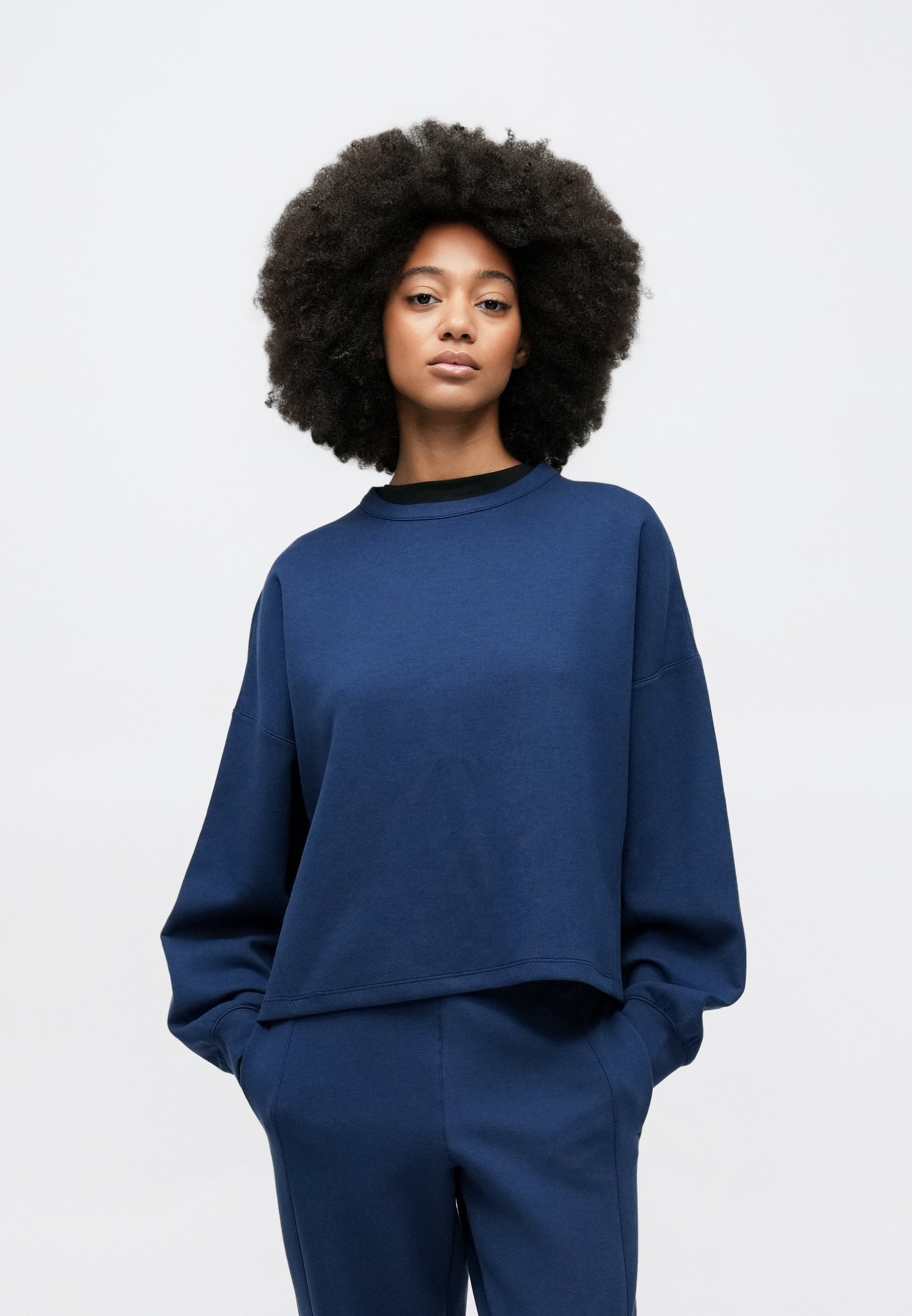 CREW SOFT - Sweat-shirt - marine/obsidienne foncé