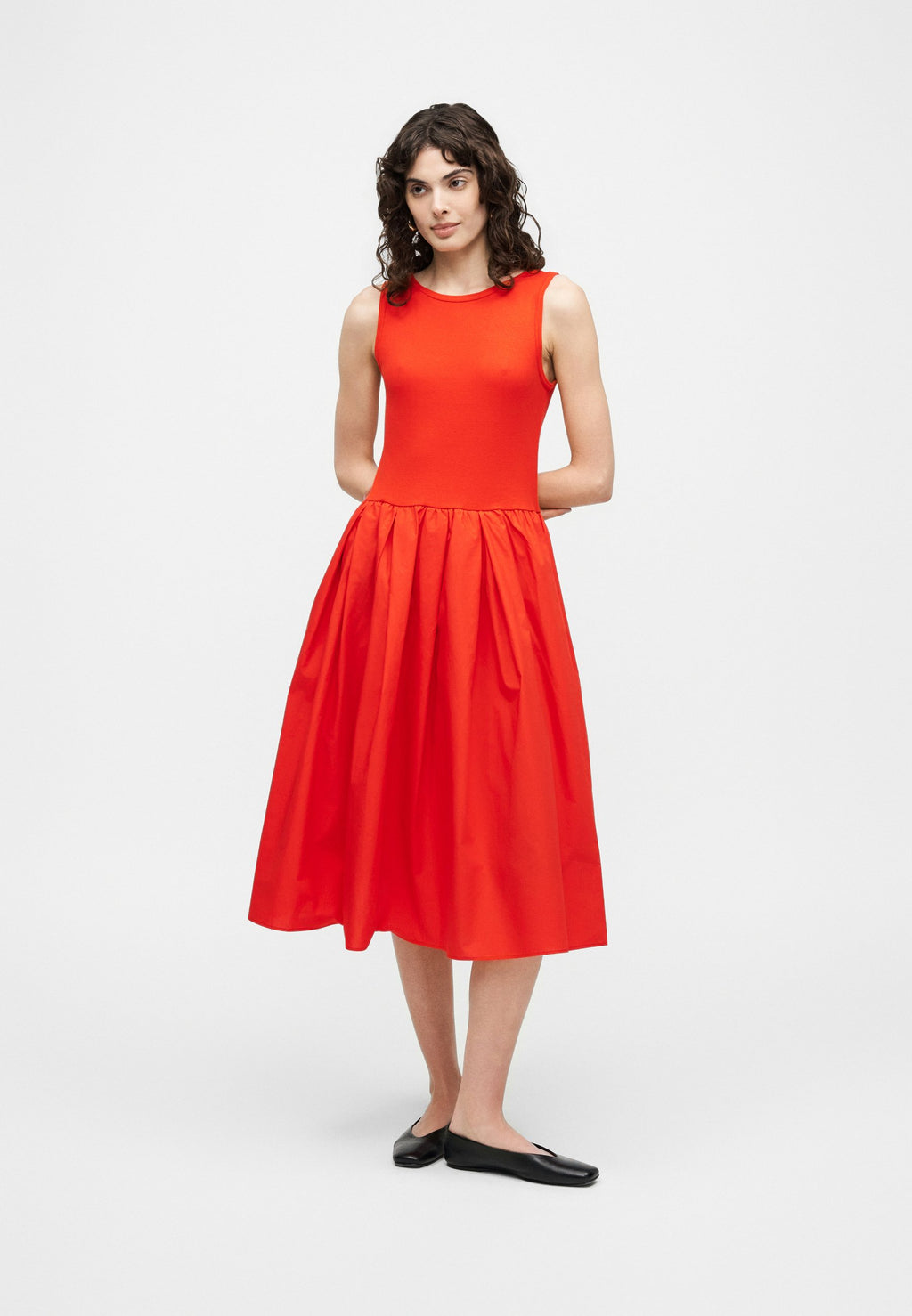 COMBO DRESS - Jersey dress - perfect red