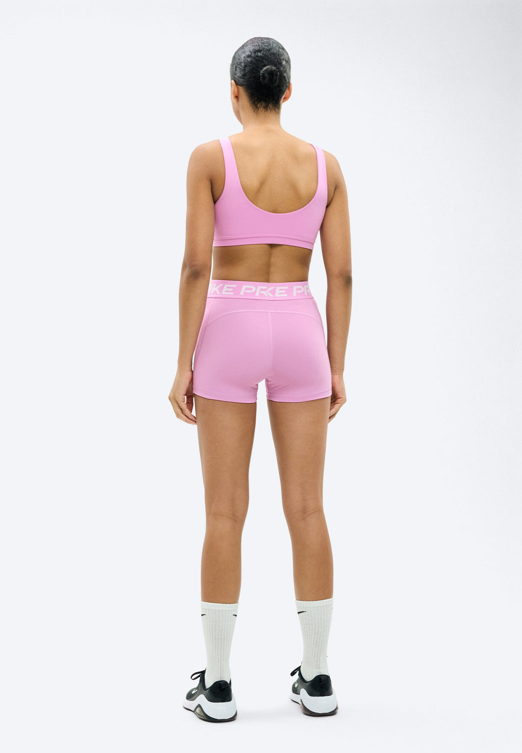 365 SHORT  - Leggings - light magenta/white