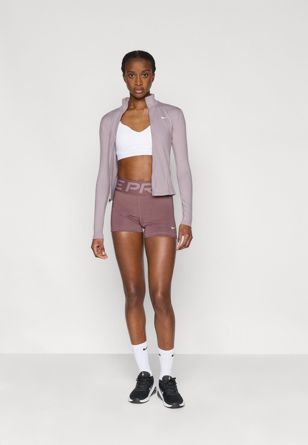 ONE FITTED  - Training jacket - light violet ore/white