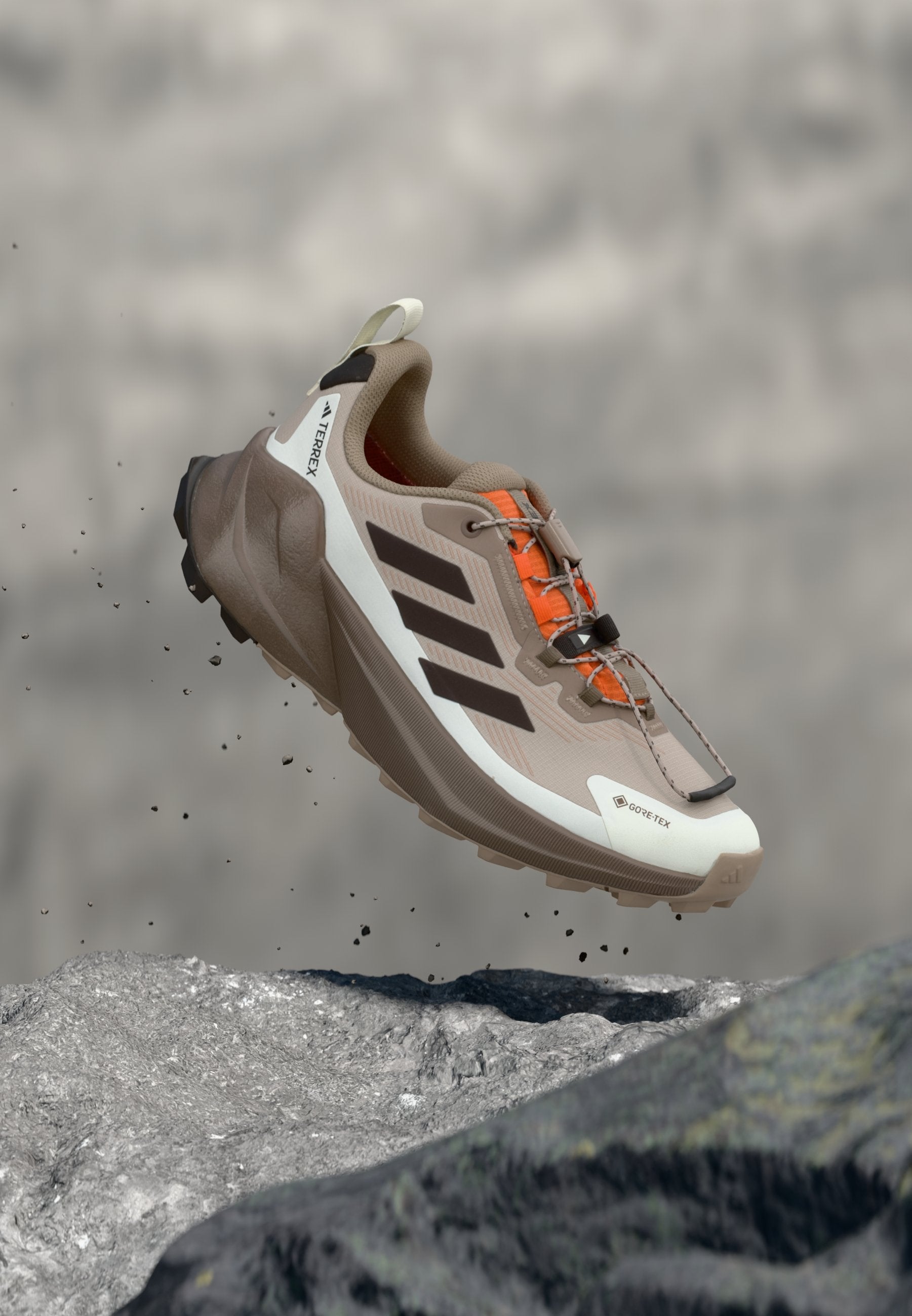 TRAILMAKER 2 GTX SPEED LACE - Hiking shoes - taupe/aurora coffee/off white